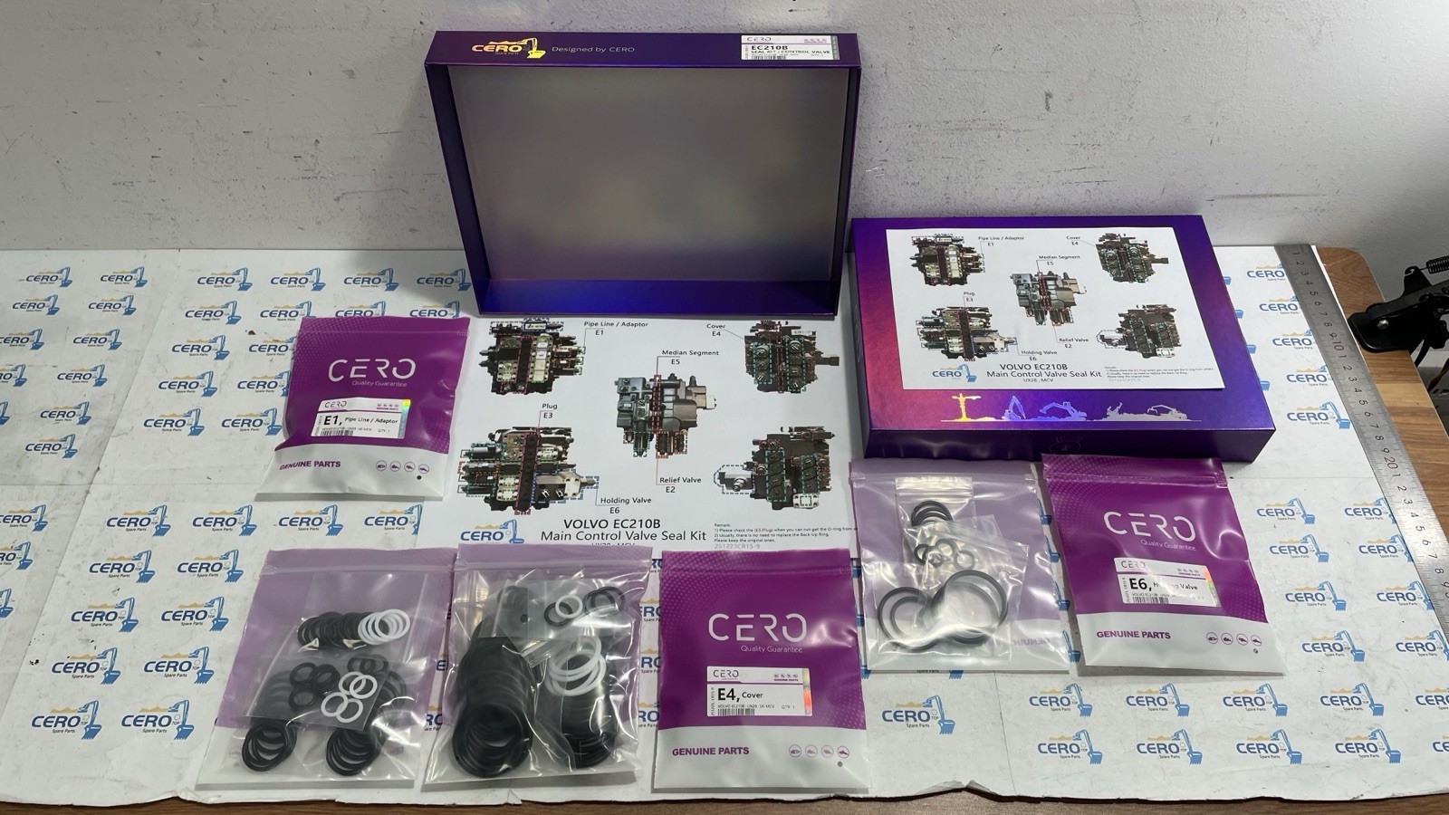 VOLVO EC210B UX28 VOE14500033 14676427 14576336 14532821 MAIN CONTROL VALVE SEAL