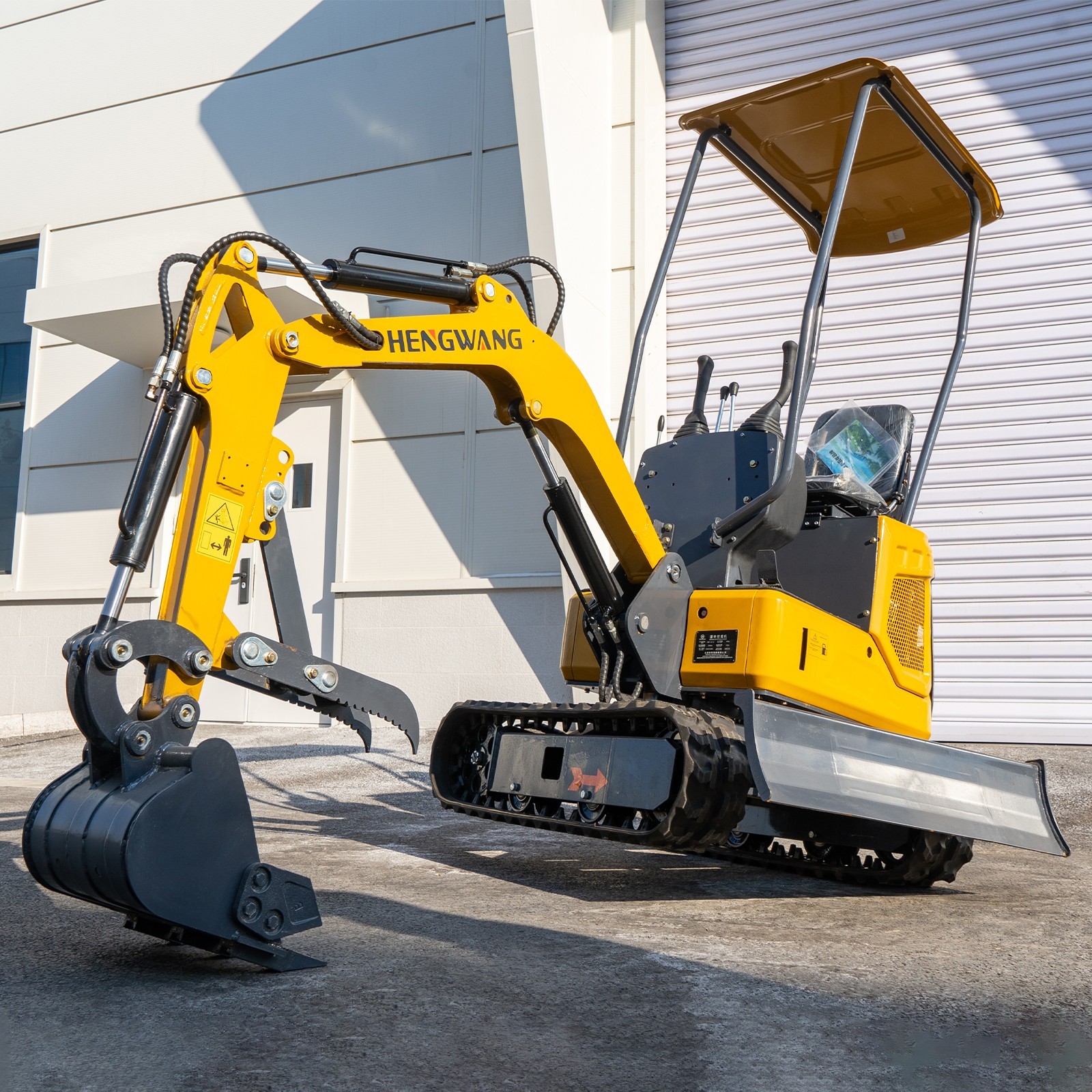 Brand new 1-ton mini excavator, gasoline-powered, EPA-certified engine