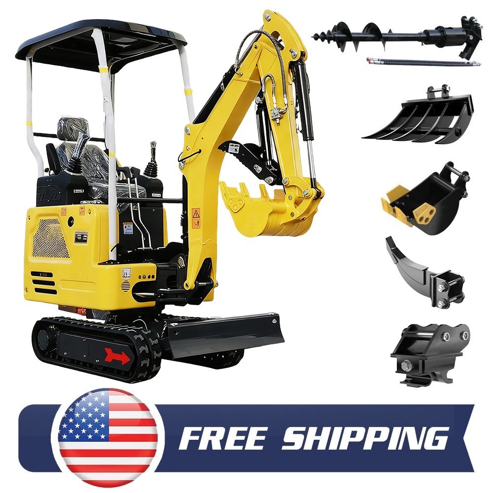 Telescopic side-swing tracked mini excavator, Kubota 1.8-ton mini excavator EPA