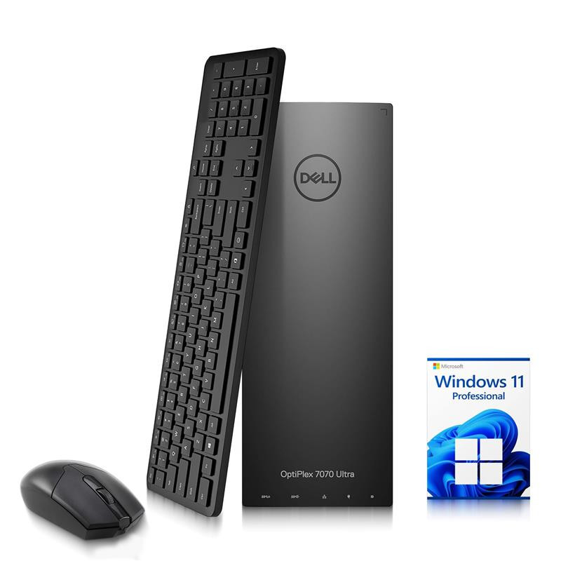 Dell 7070 Ultra PC  i7-8565U 16GB RAM 128GB SSD Wi-Fi Wireless K&M Window 11 Pro