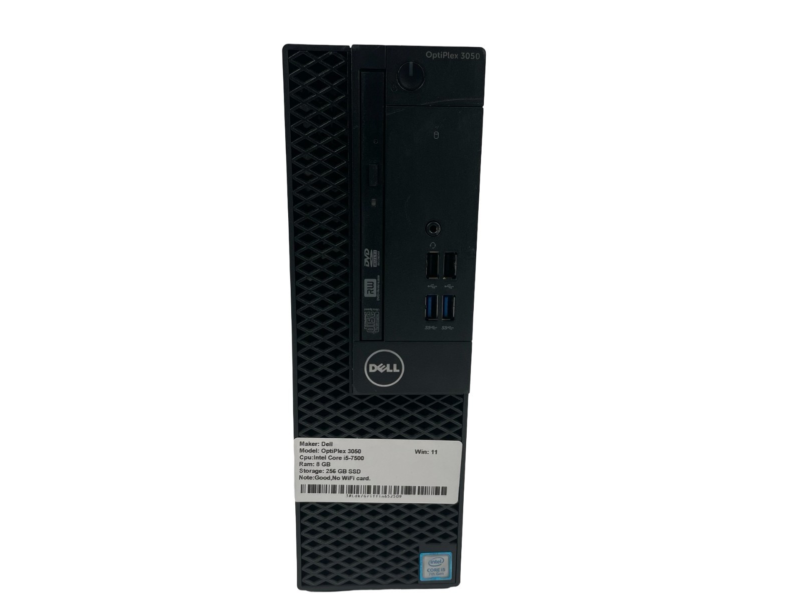 DELL OptiPlex 3050 Intel Core 5-7500	8 GB 256 GB SSD Win.:11