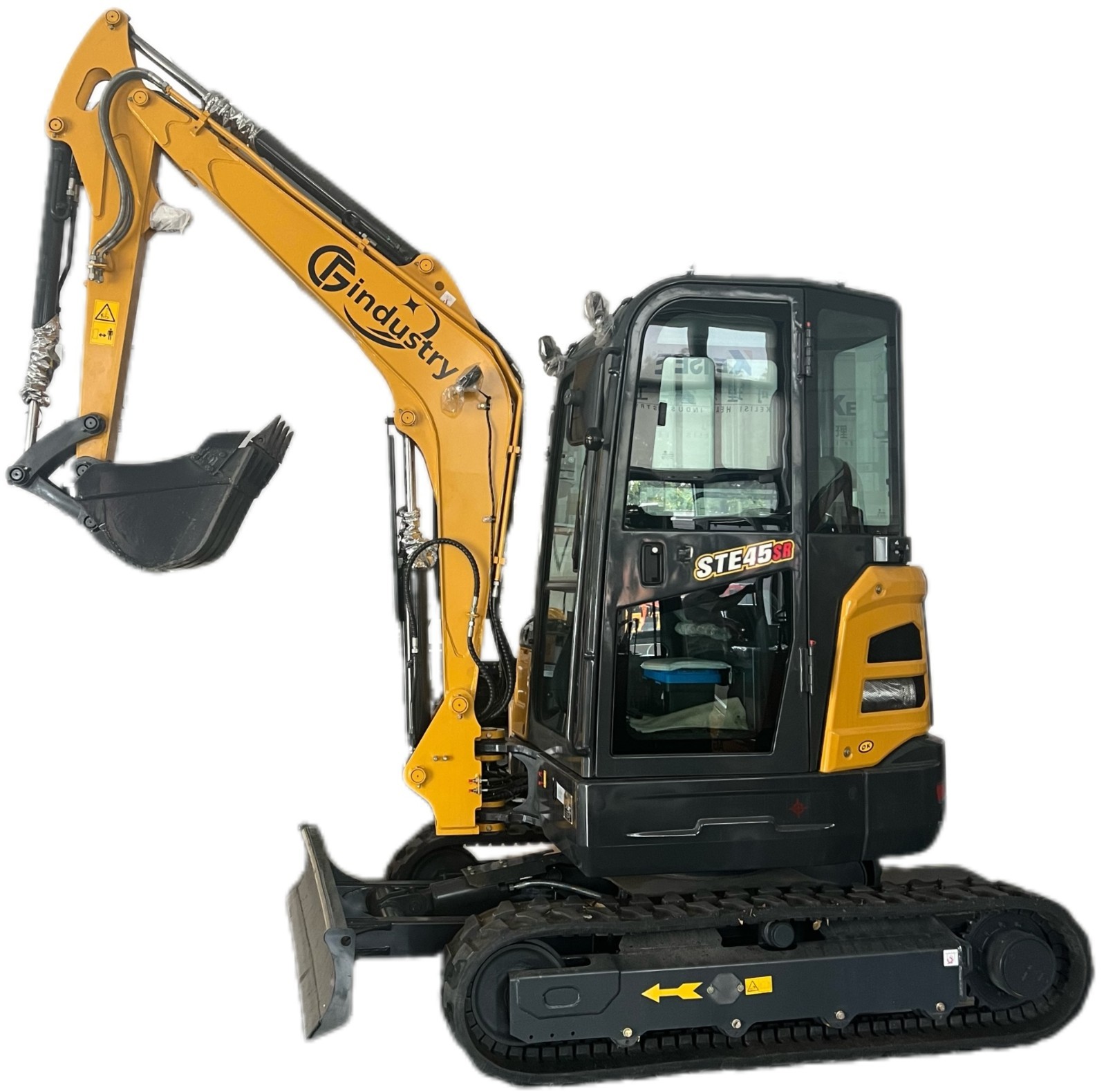 8377 LBS 3.8 Ton SHANTUI STE45SR Mini Excavator with Yanmar EPA4 Engine with Cab