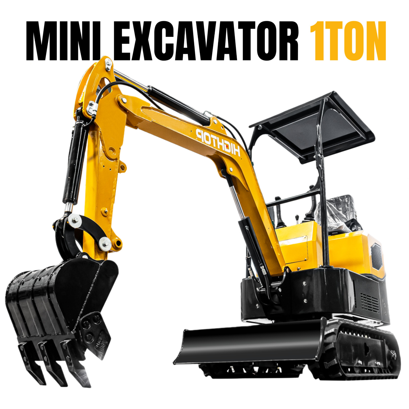 Free Ship 1Ton B&S Mini Tracked Excavator 13.5HP Gas EPA Engine Mini Digger