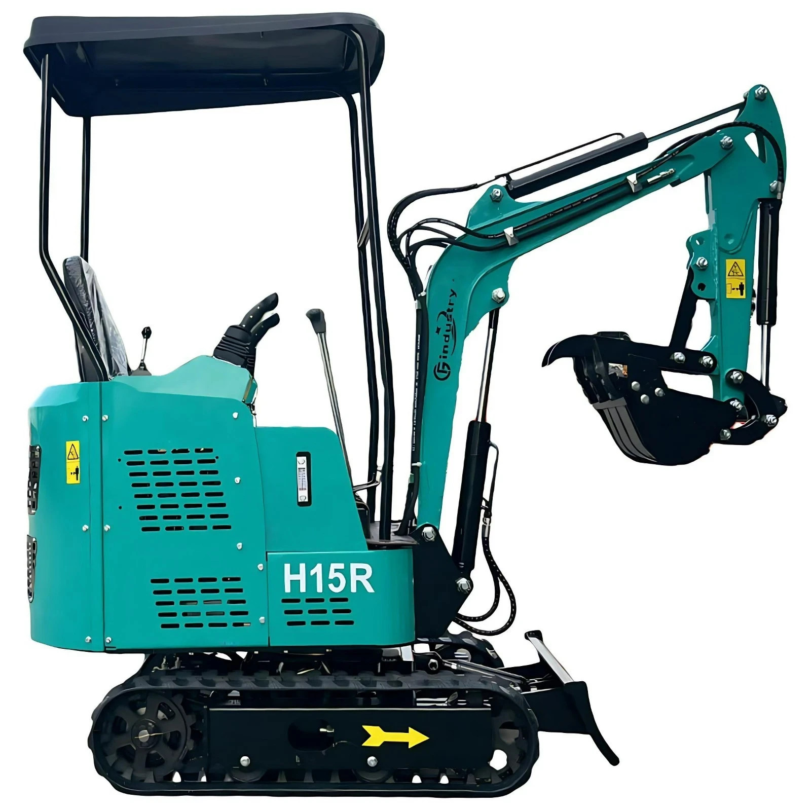 2026 CFG H15R Mini Excavator With Thumb And 13.5 HP Gas Engine Cheap Digger