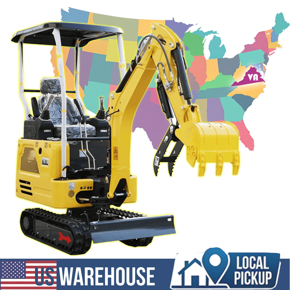 Virginia Self-pick up 1.8 Ton Mini Excavator KUBOTA Engine Side swing Pilot