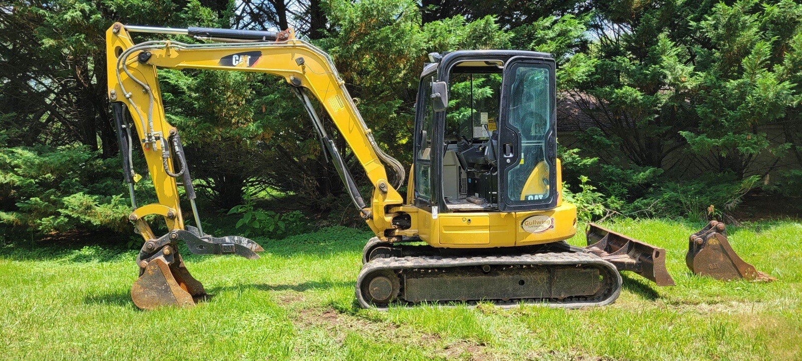 2013 CAT 305E2 CR Mid / Mini Excavator Hydraulic Thumb Rubber Tracks  Trackhoe