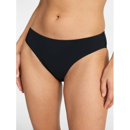 Time and Tru Women’s and Women’s Plus Size Ribbed Low Rise Bikini Bottoms, Sizes XS-3X