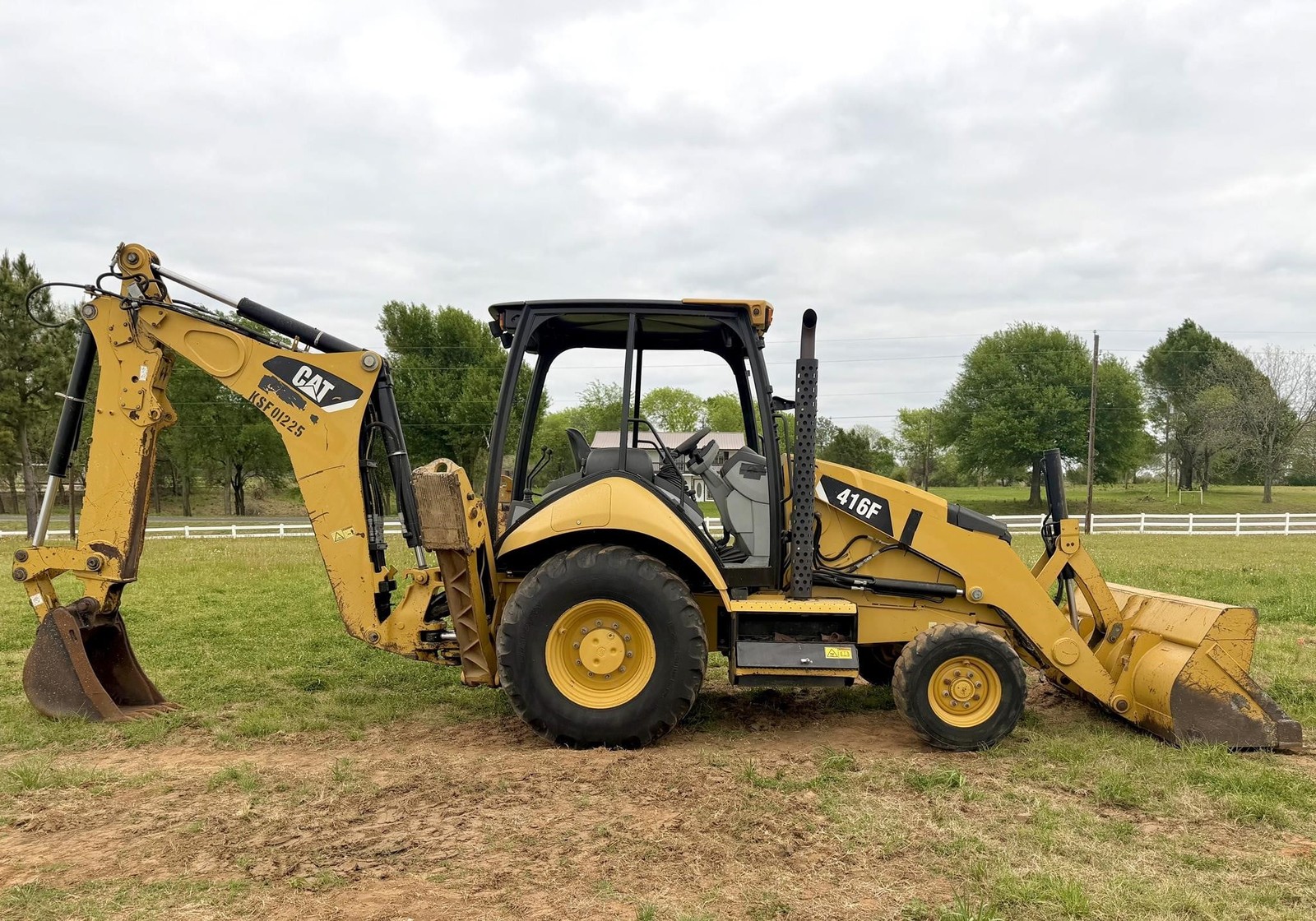 2014 CATERPILLAR 416F2 OROPS 4WD BACKHOE LOADER TRACTOR WITH AN EXTEND A HOE