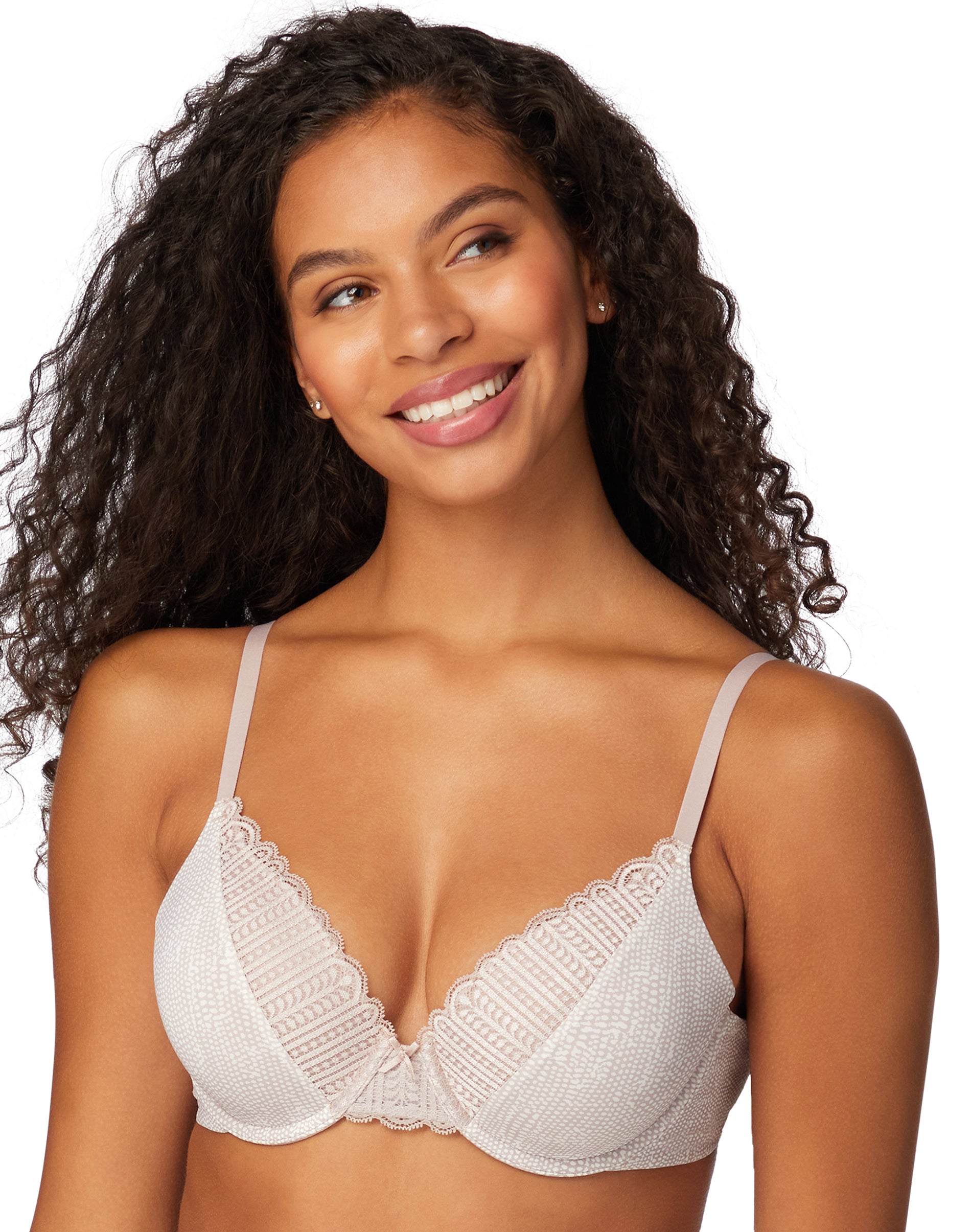 Maidenform Comfort Devotion Convertible Underwire Bra, Full Coverage Moving Texture/Gloss 38D Women’s