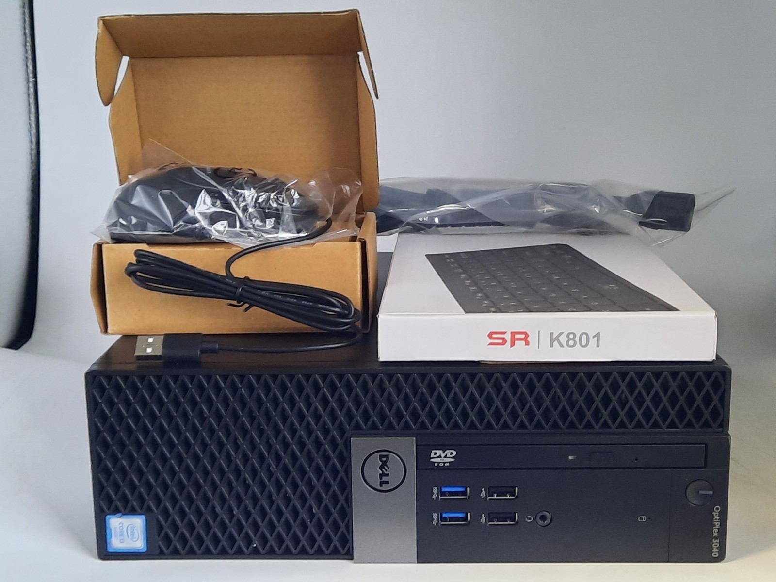 Dell OptiPlex 3040 Micro i3 4GB RAM 500GB HDD Win 10 Pro with Keyboard/Mouse