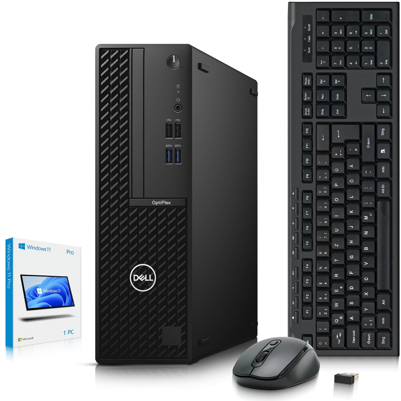 Dell 3080 Desktop PC i5-10th 8GB RAM 128GB SSD 500GB HDD WiFi Wireless-K&M Win11