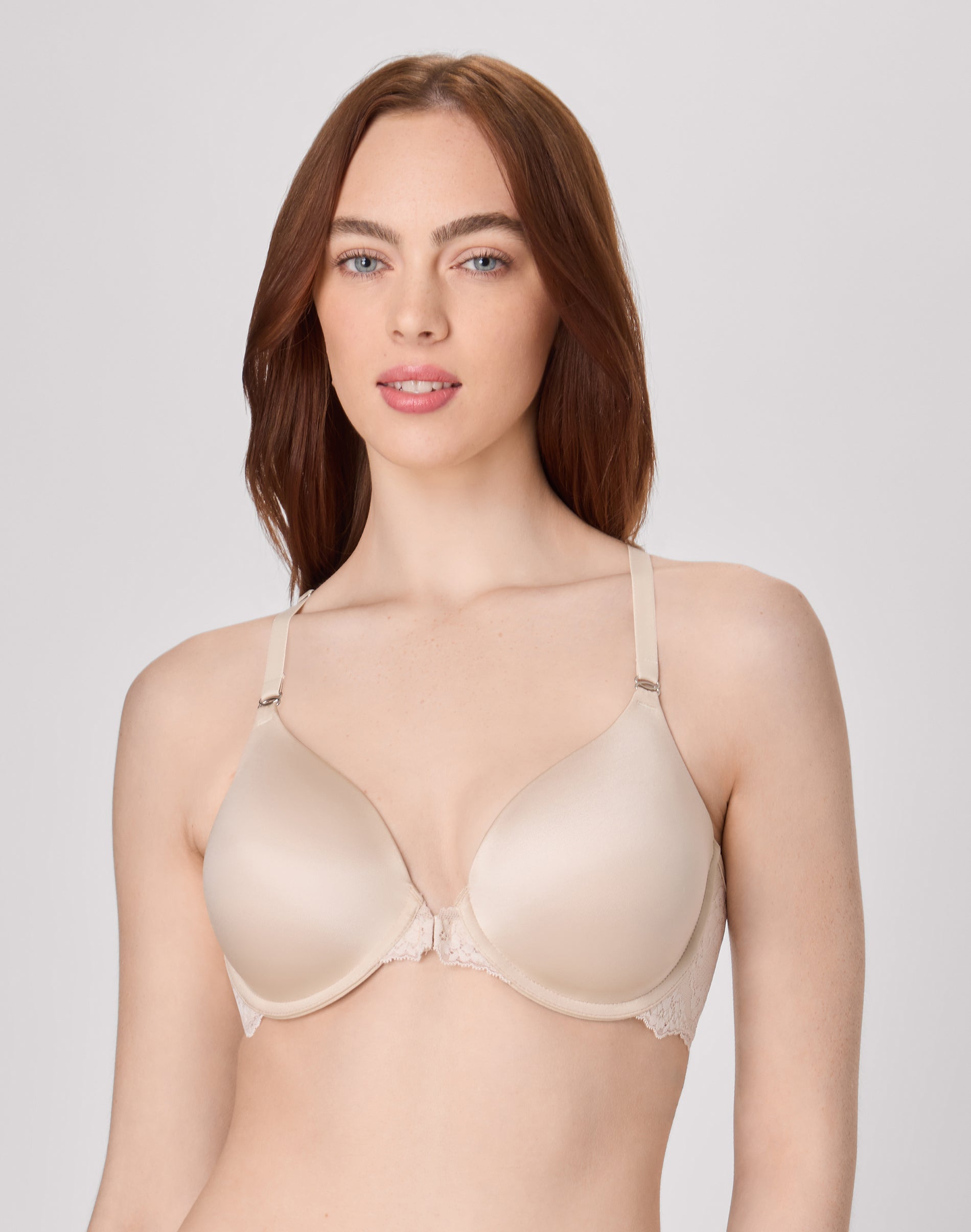 Maidenform One Fab Fit Everyday Full Coverage Racerback Bra Beige Bisque 38DD Women’s