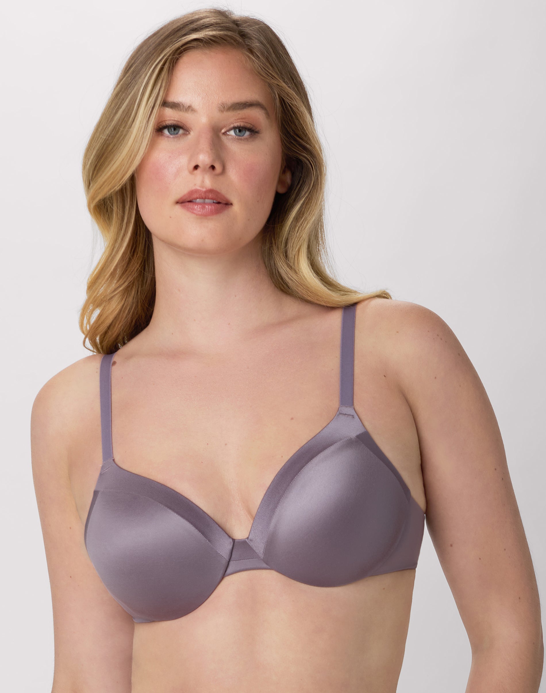Maidenform Cushioned Underwire Bra, Comfort Devotion, Full Coverage, Convertible Perfectly Purple 36B Women’s