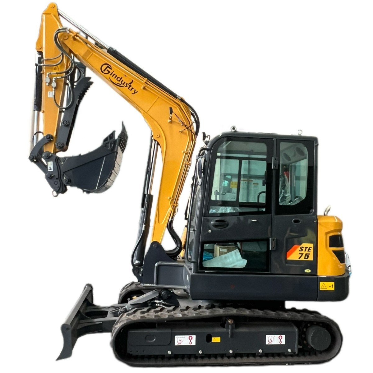 6 Ton Mini Excavator Kubota Diesel Engine Tracked Digger w/7in HD Touch Screen