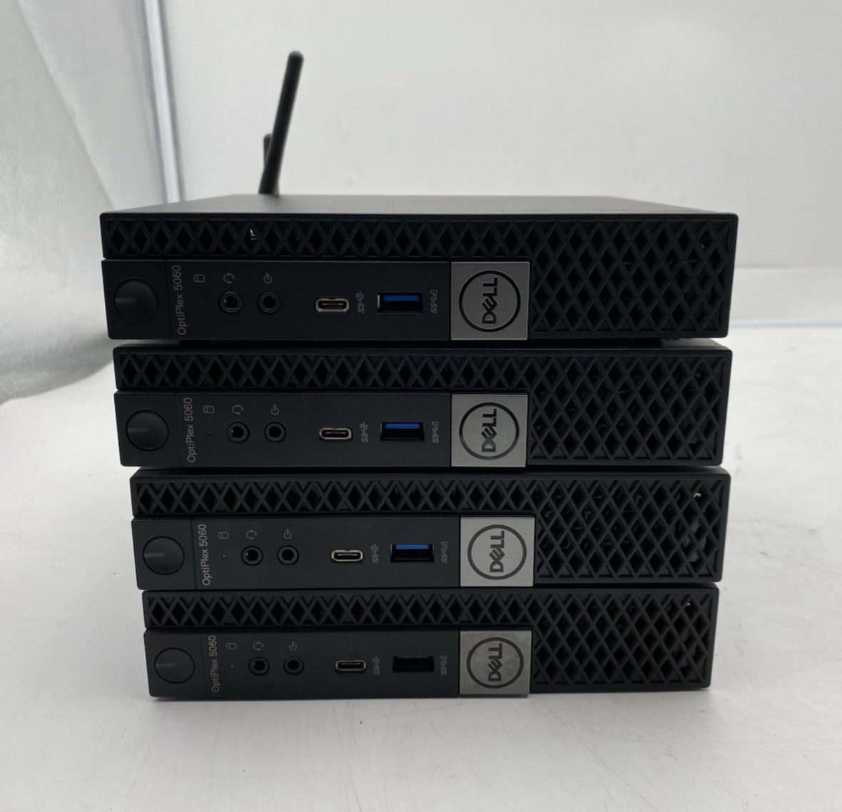 LOT OF 4 Dell OptiPlex 5060 Micro Core i5-8500T 2.10GHz 8GB RAM 500GB HDD Win 10