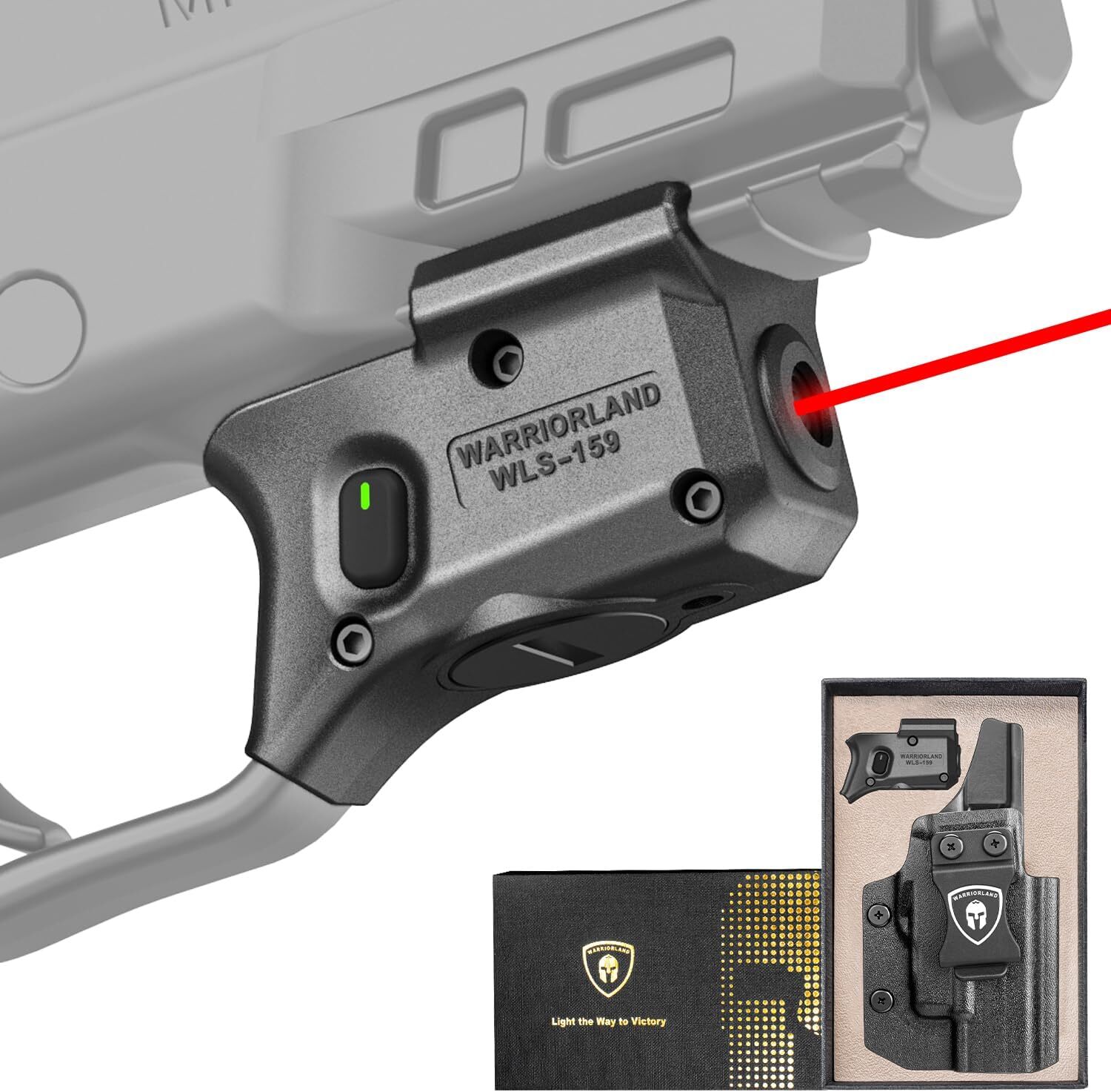 Red Laser Sight Fit S&W M&P 9mm Shield EZ&M&P .380 Shield EZ with Holster, RH