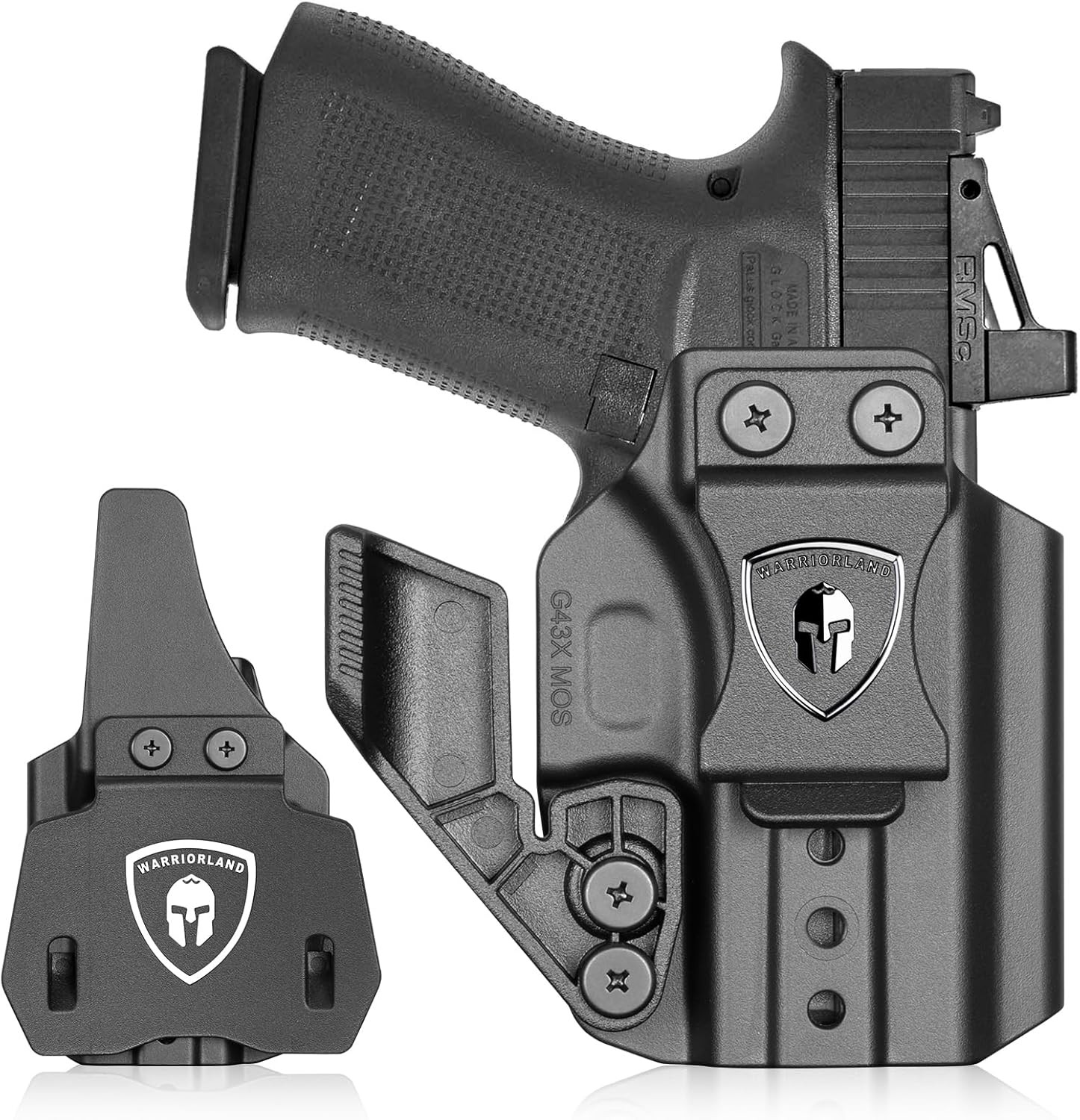 IWB&OWB Holster,For Glock 43/43X/43X MOS (No Light/Laser),Right Hand