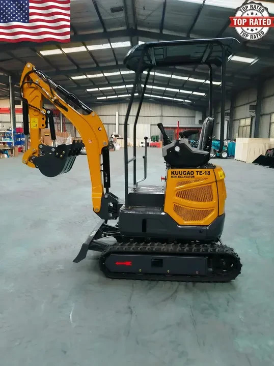 Kuugao TE18 Mini Excavator 1.5T – 1.8T Crawler Digger 39HP Compact Farm Machine