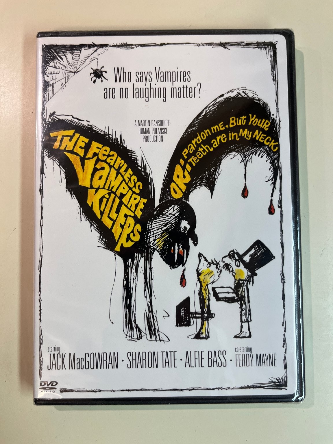 The Fearless Vampire Killers DVD, 1967 Horror Comedy Spoof, Sharon Tate, Bonus