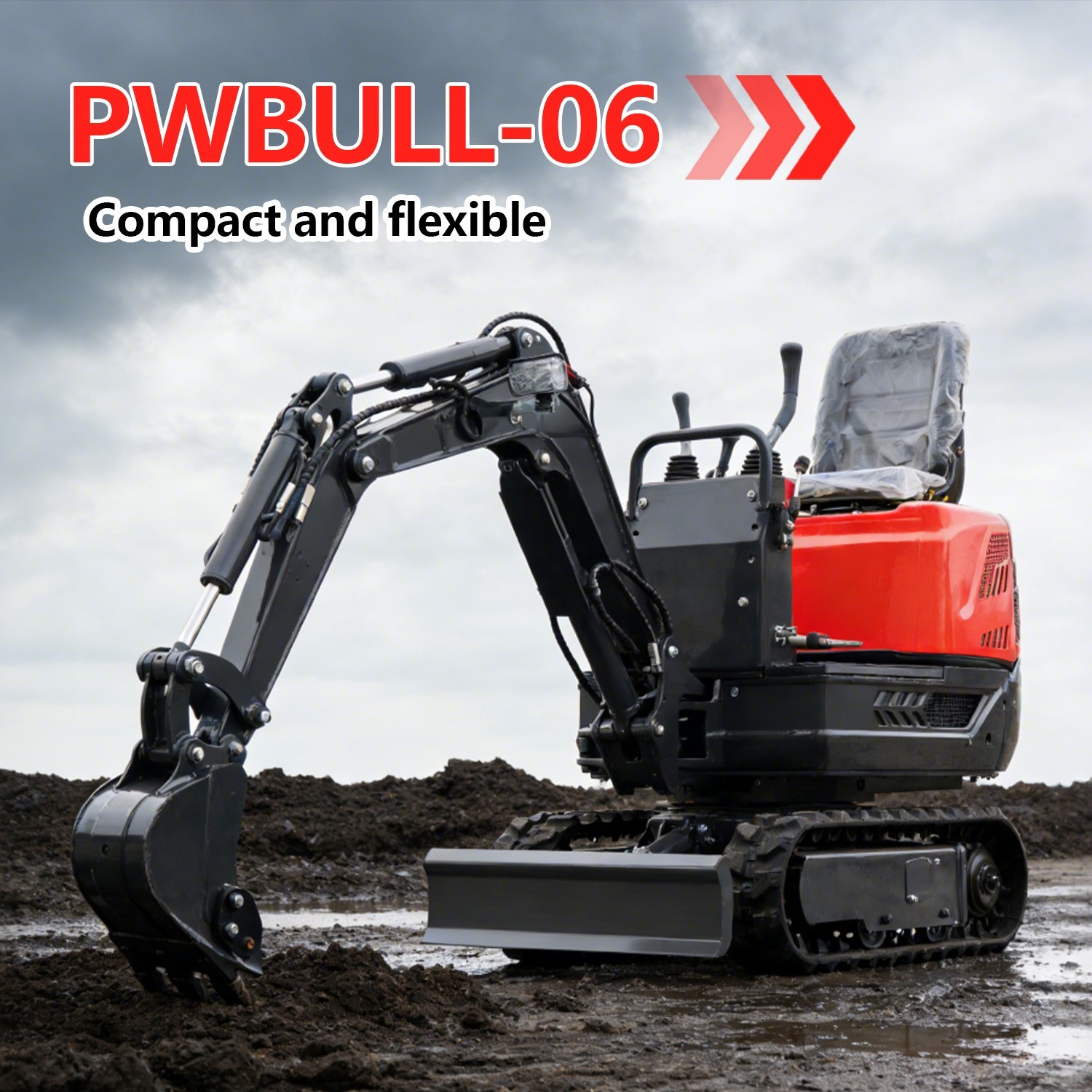 IL Pick Up 0.6T Mini Excavator 9.3HP New Tracked Digger Gas Engine USA Stock