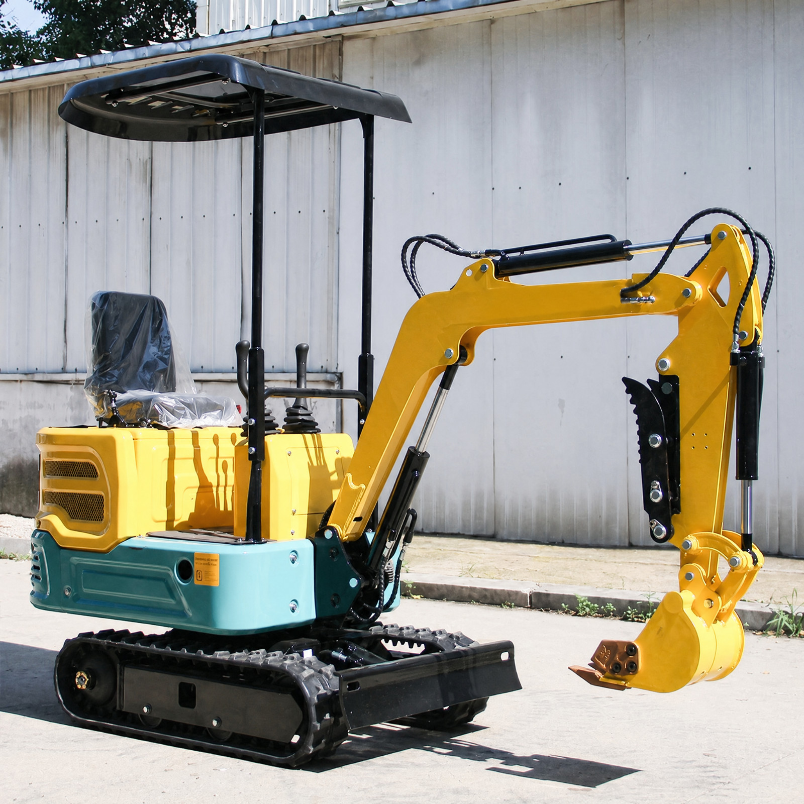1 Ton Mini Excavator with Rato Engine & Hydraulic Thumb Clamp EPA USA Stock