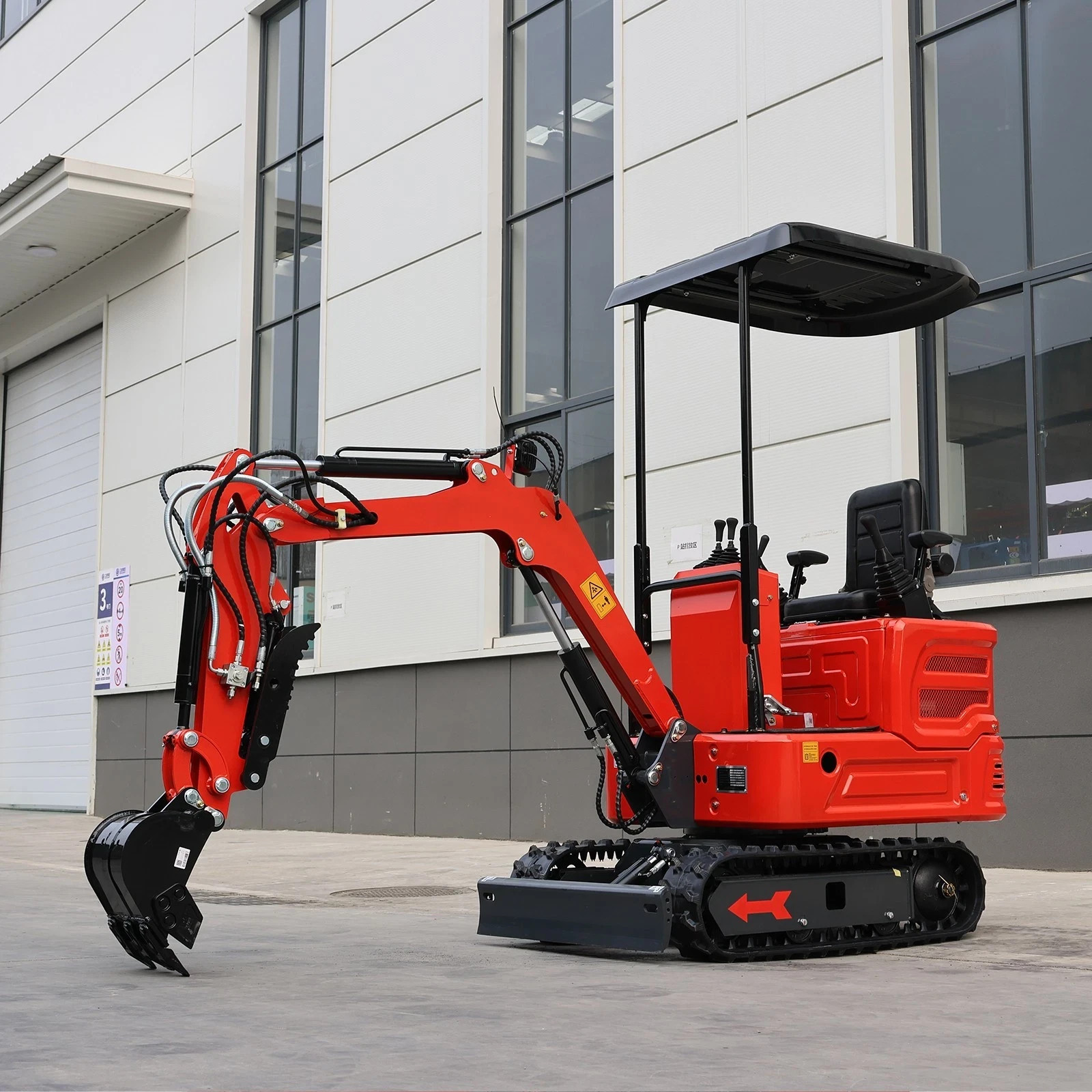 Mini Excavator 1.4Ton Kubota Diesel Pilot System EPA 11.5HP Free Shipping