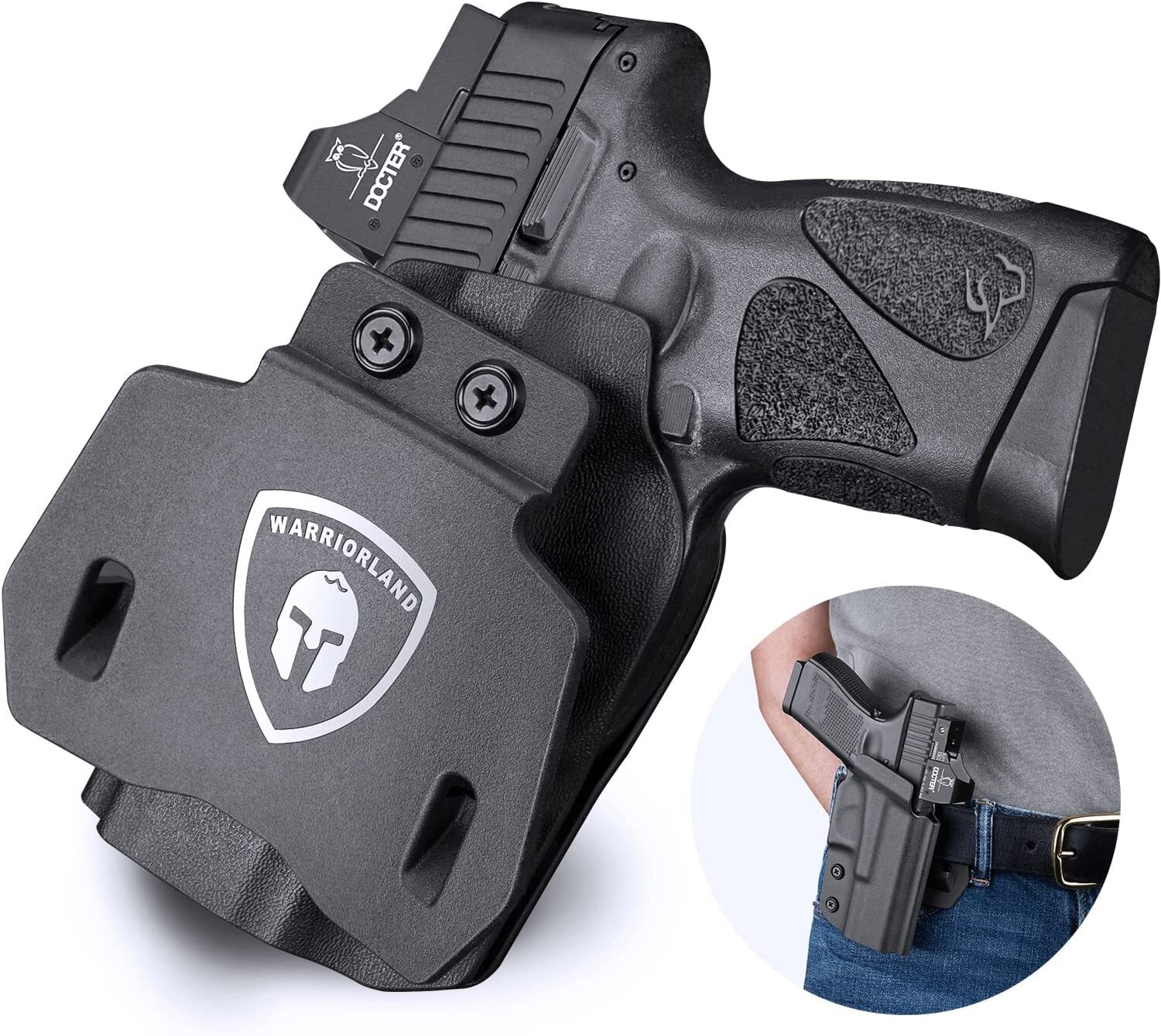 OWB Kydex Holster,Optic Cut Sig P320 Full Size/P320 Compact/P320 X Carry Pistol