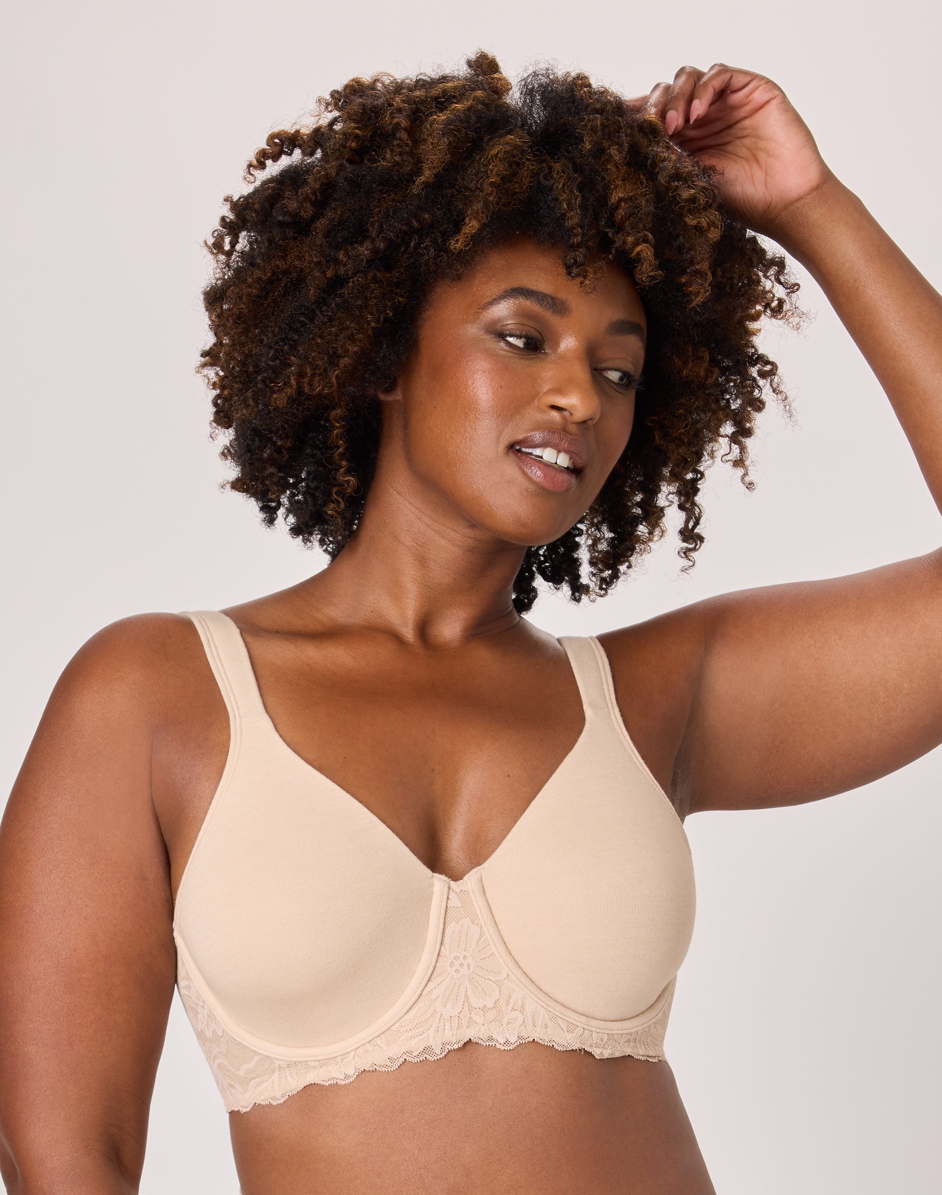 Bali Breathe Women’s Minimizer Bra, Underwire Almond 38DD