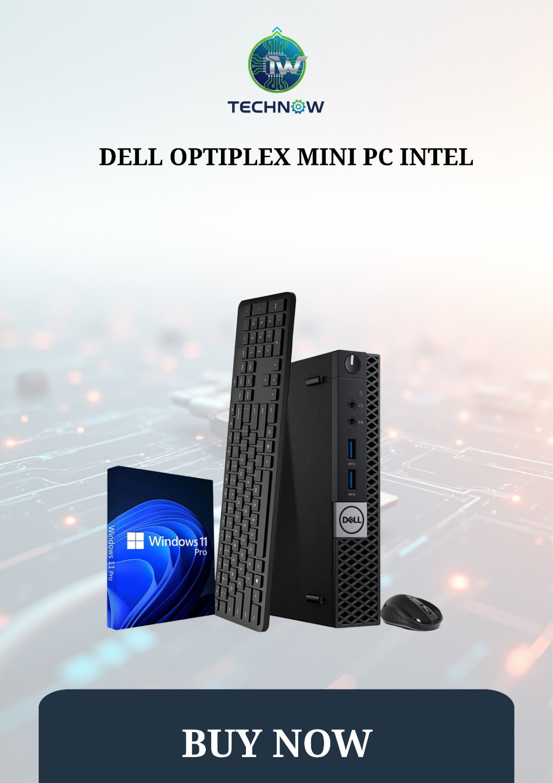 Dell OptiPlex 3040 Tiny Mini PC Intel i5-6th 16GB RAM 256GB SSD Windows 11 Wi-Fi