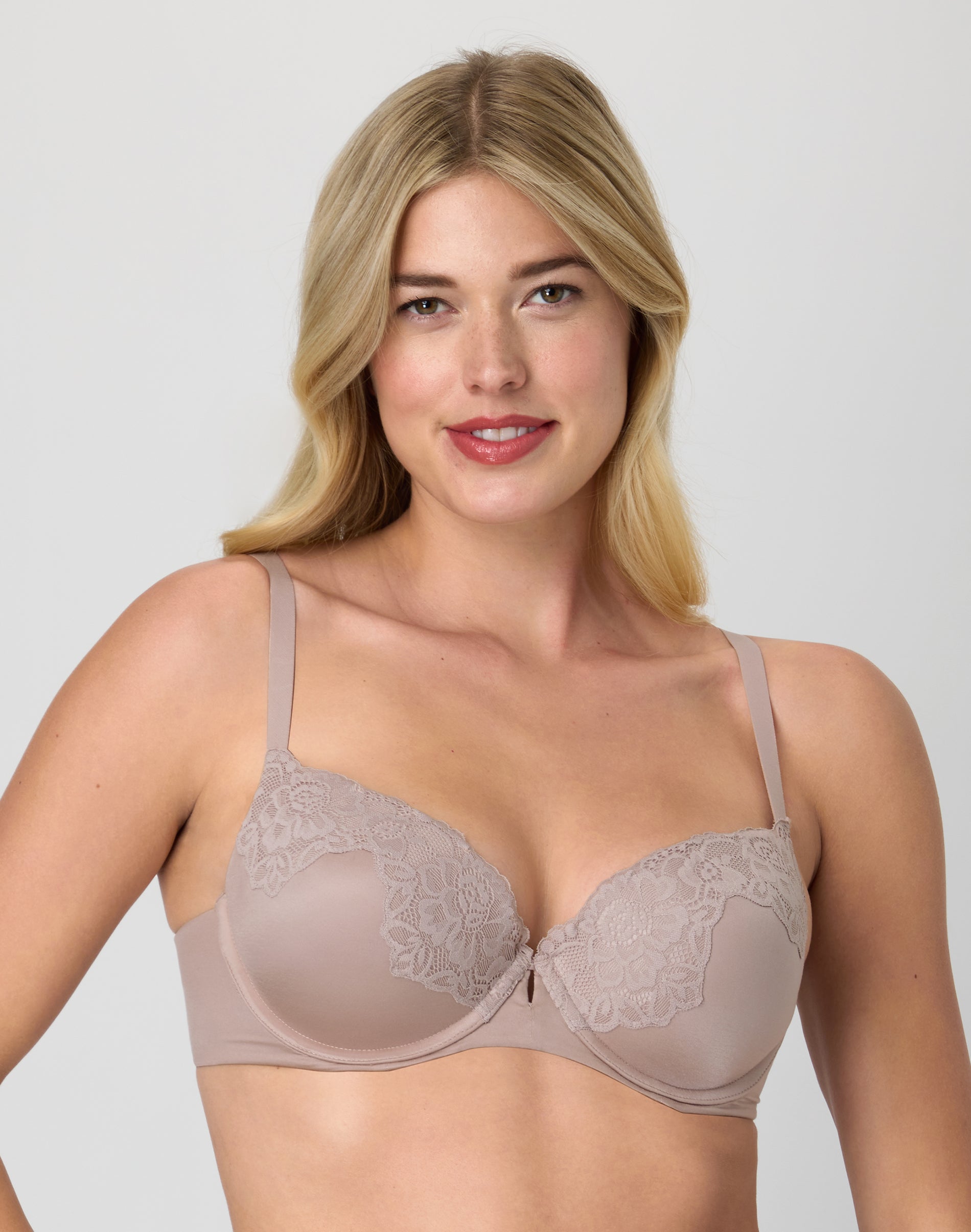 Maidenform Comfort Devotion Your Lift Underwire Bra, Convertible Straps Evening Blush 32C Women’s