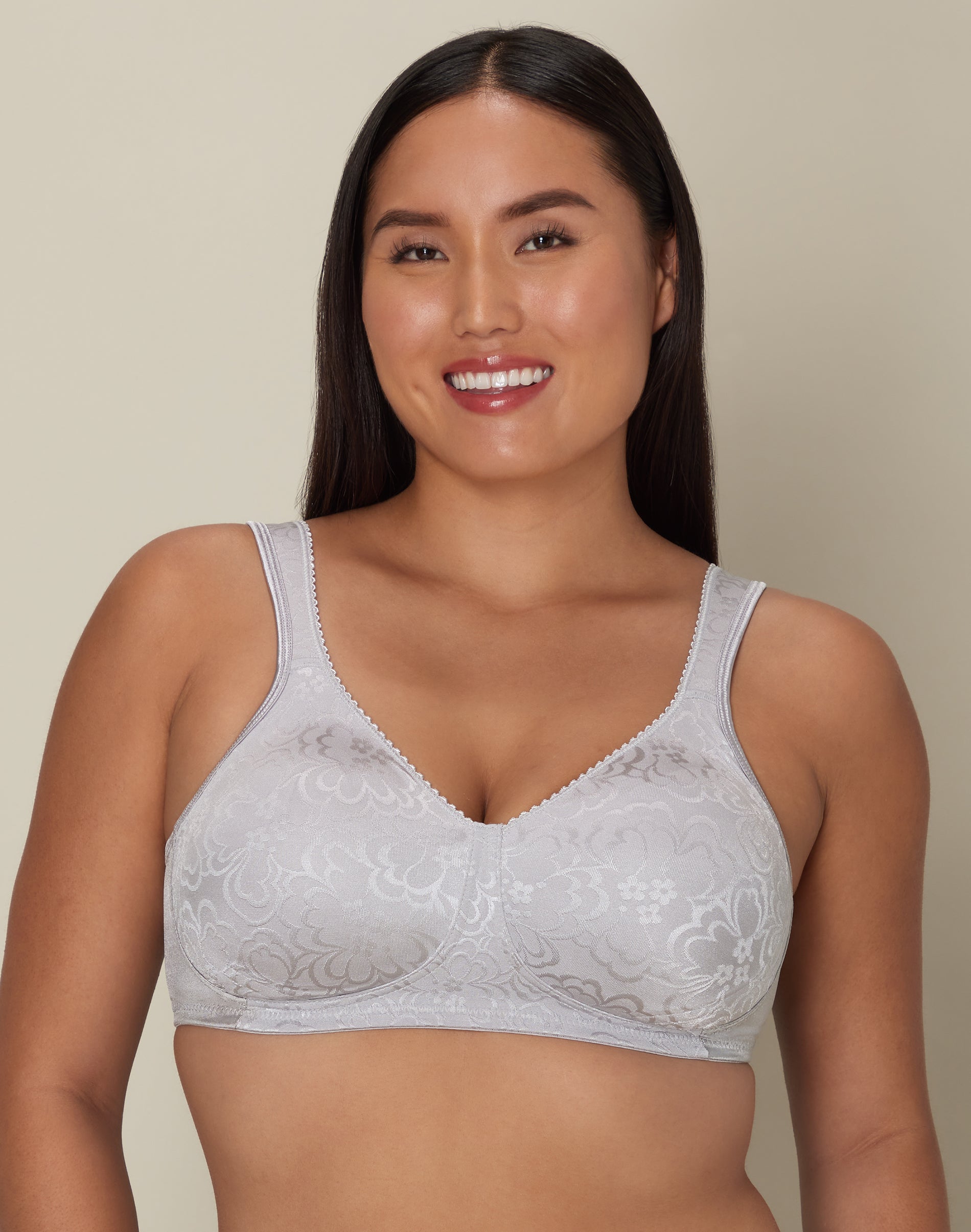 Playtex 18 Hour Ultimate Lift & Support Wireless Bra Crystal Grey 36D Women’s