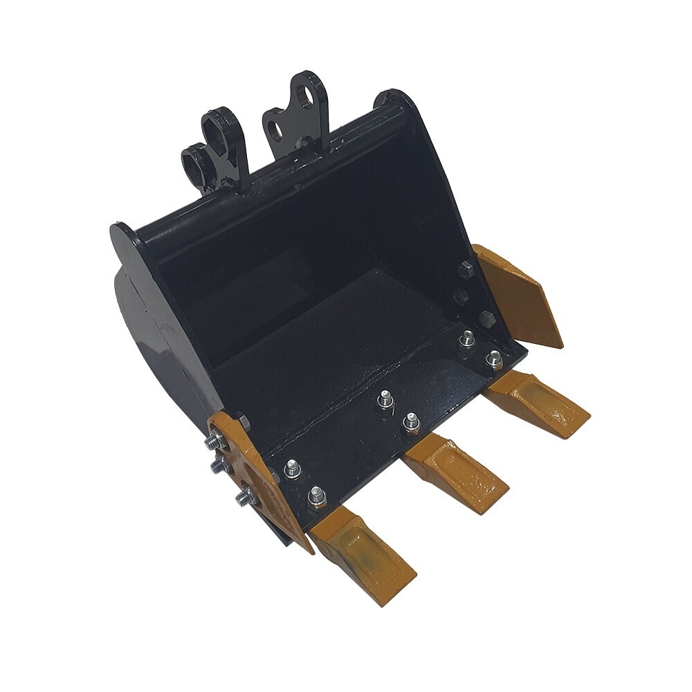 New Mini Excavator Bucket Crawler Digger Machine Attachment 15.7” With Teeth