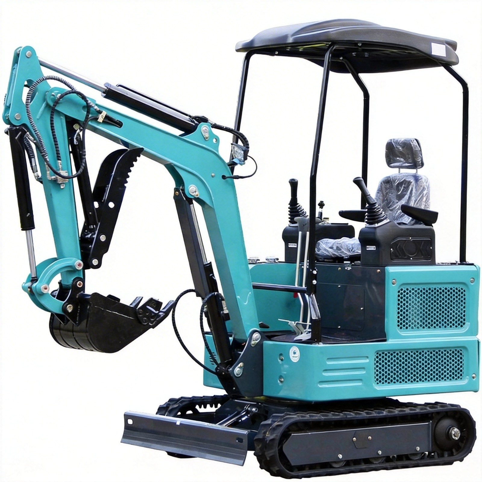 1.8 Ton Mini Excavator 4000lbs Kubota Diesel EPA Tracked Pilot Digger