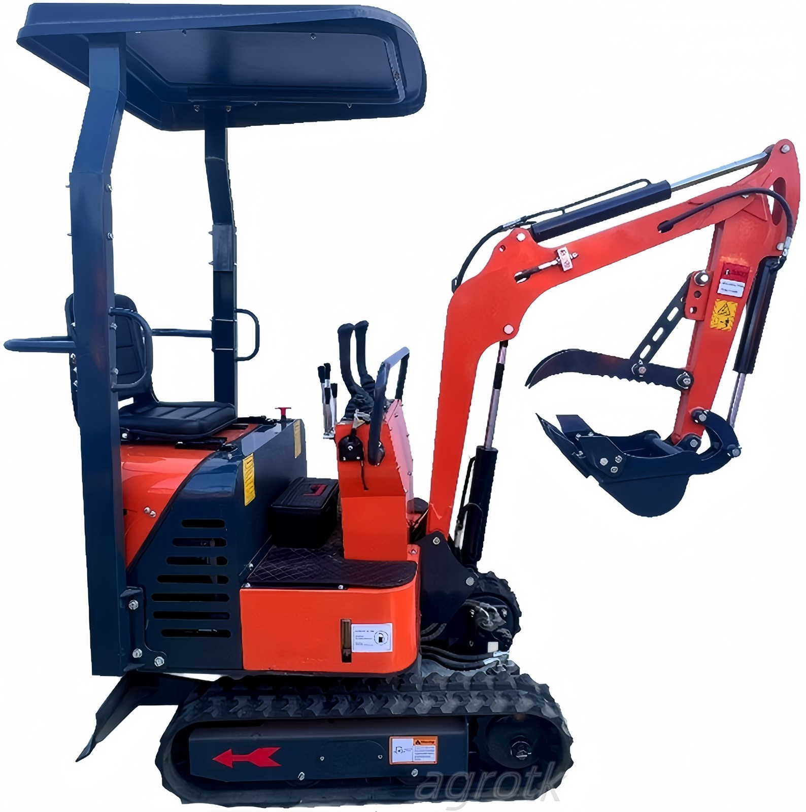 AGT L12 13.5 HP Mini Excavator 1 Ton Digger Tracked Crawler B&S EPA Gas Engine