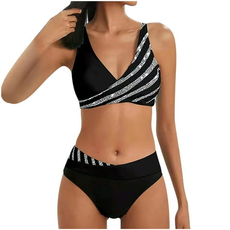 Going Out Tops for Women Viikei Womens Bikini Tops Fashion Women Sexy Steel Prop Swimwear Hard Pack Bikini Split Swimsuit