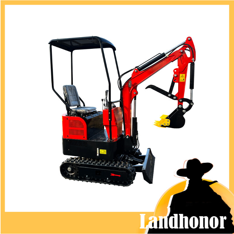 15HP Mini Excavator Landhonor EPA Gasoline Engine Industrial Digger Home Backhoe