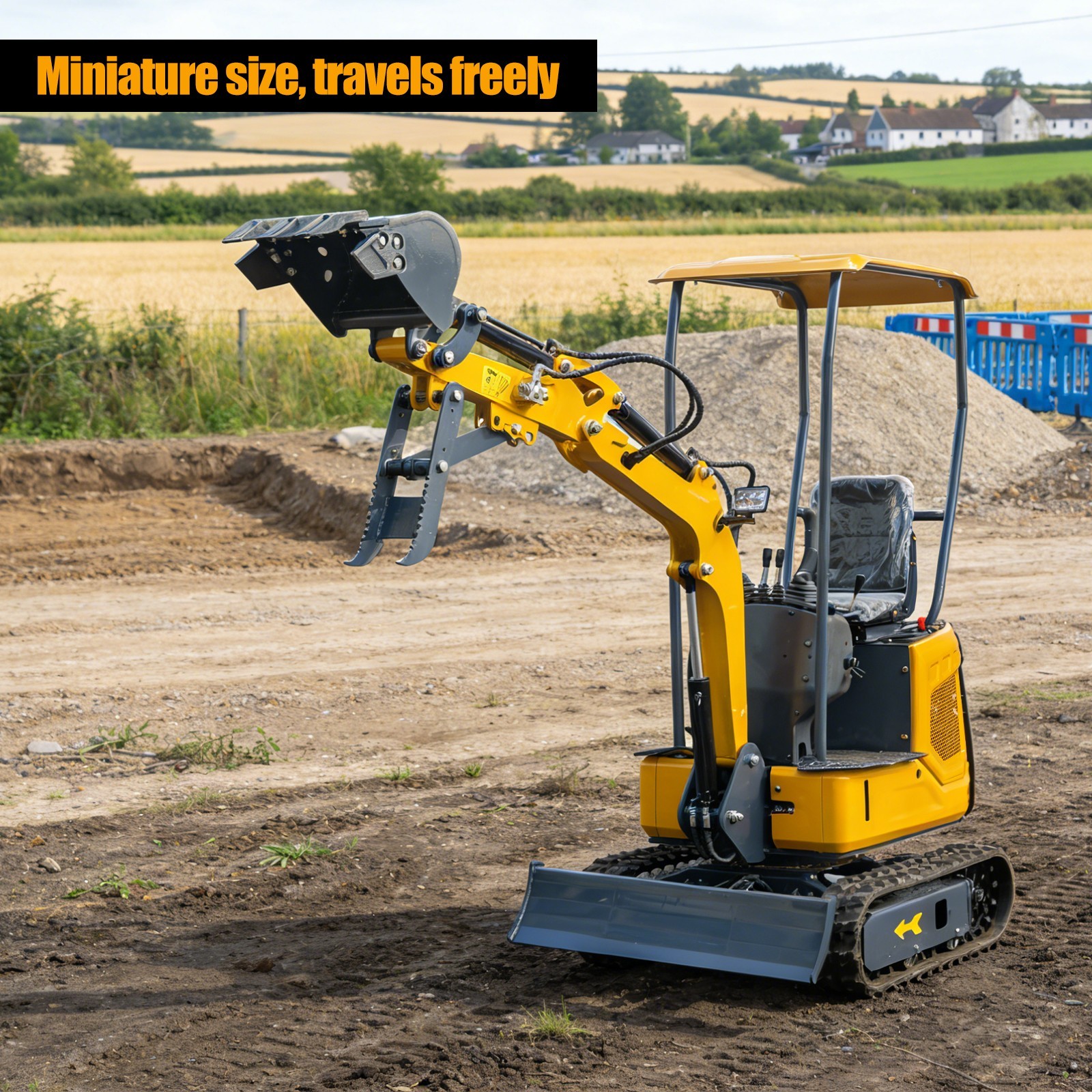 13.5HP 1 Ton Mini Excavator Mechanical Thumb Digger Free Ship Best Offer