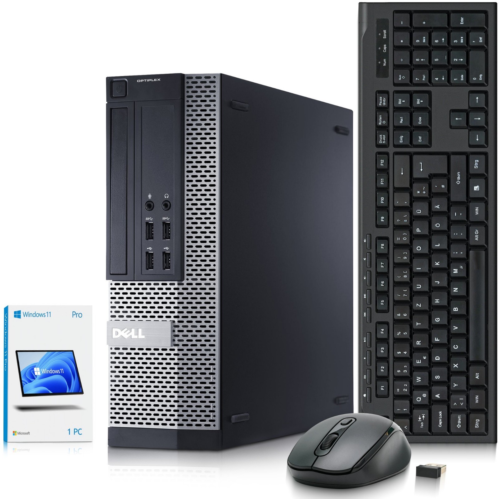 Dell 9020 Desktop PC Intel i7-4th 16GB RAM 256GB SSD Wireless-K&M WiFi Window 11