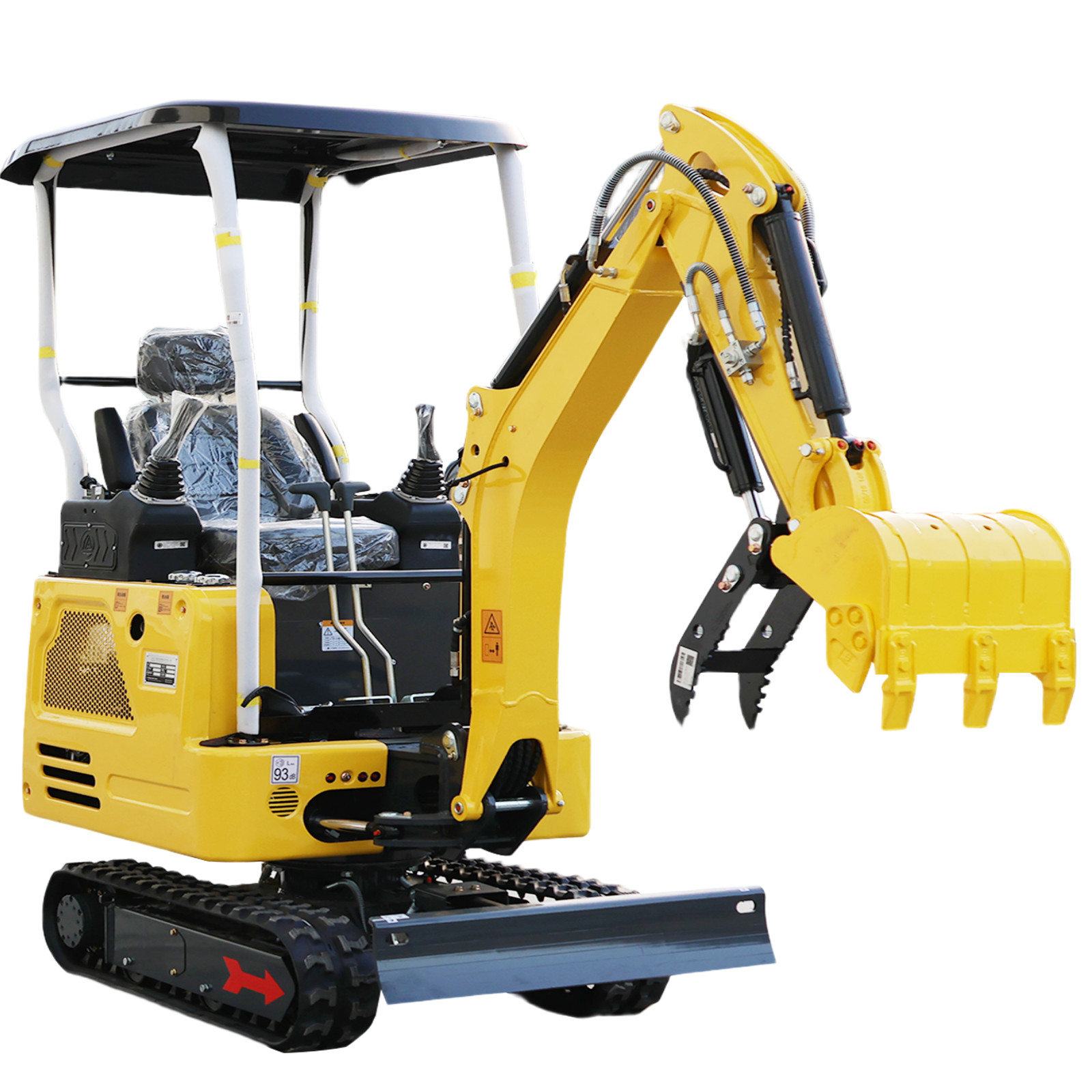 telescopic side-swing tracked 1.8-ton mini excavator Kubota engine brand new