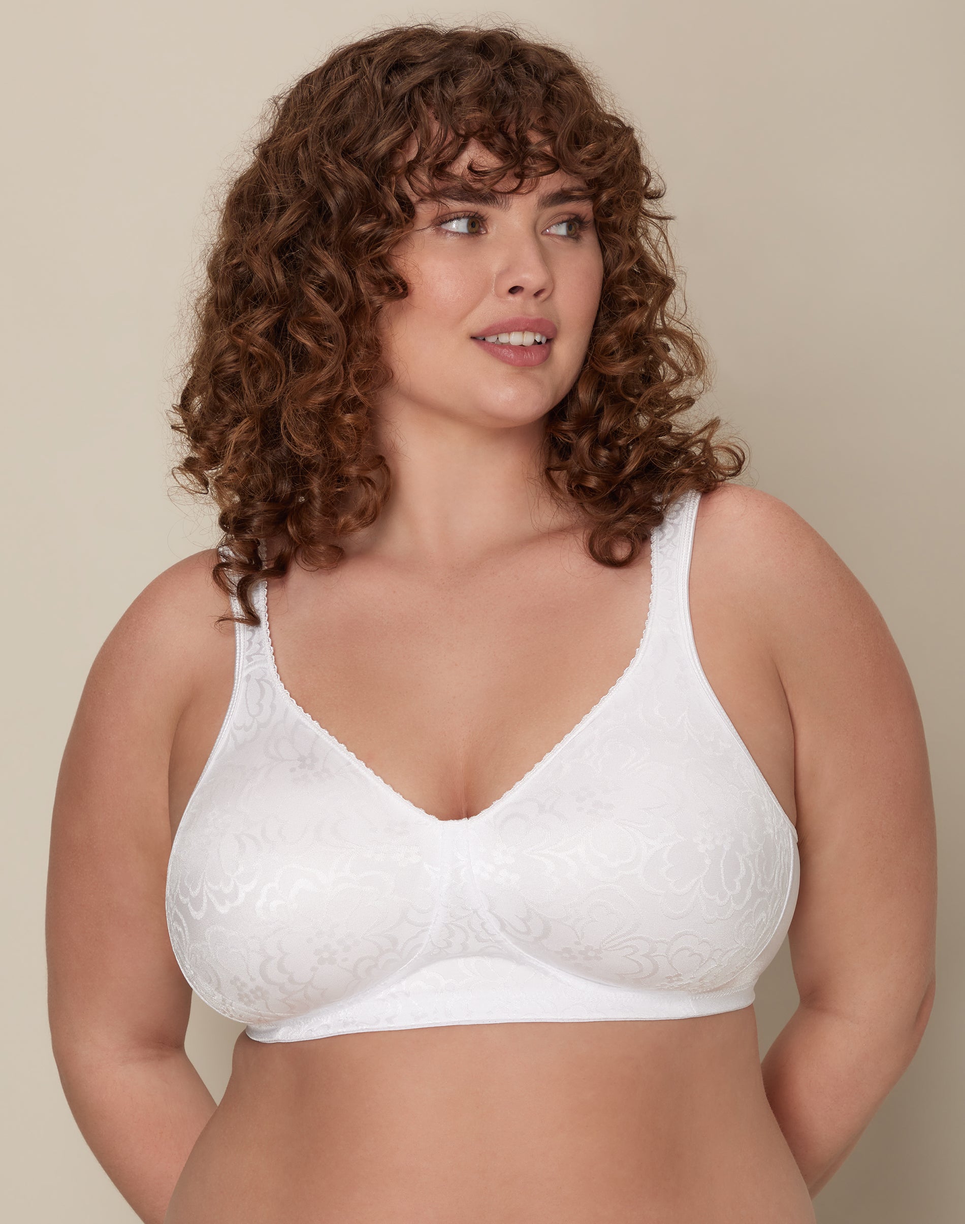 Playtex 18 Hour Ultimate Lift & Support Wireless Bra White 42D Women’s