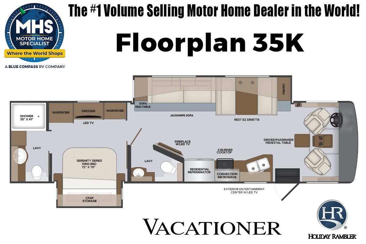 2026 Holiday Rambler Vacationer 35K