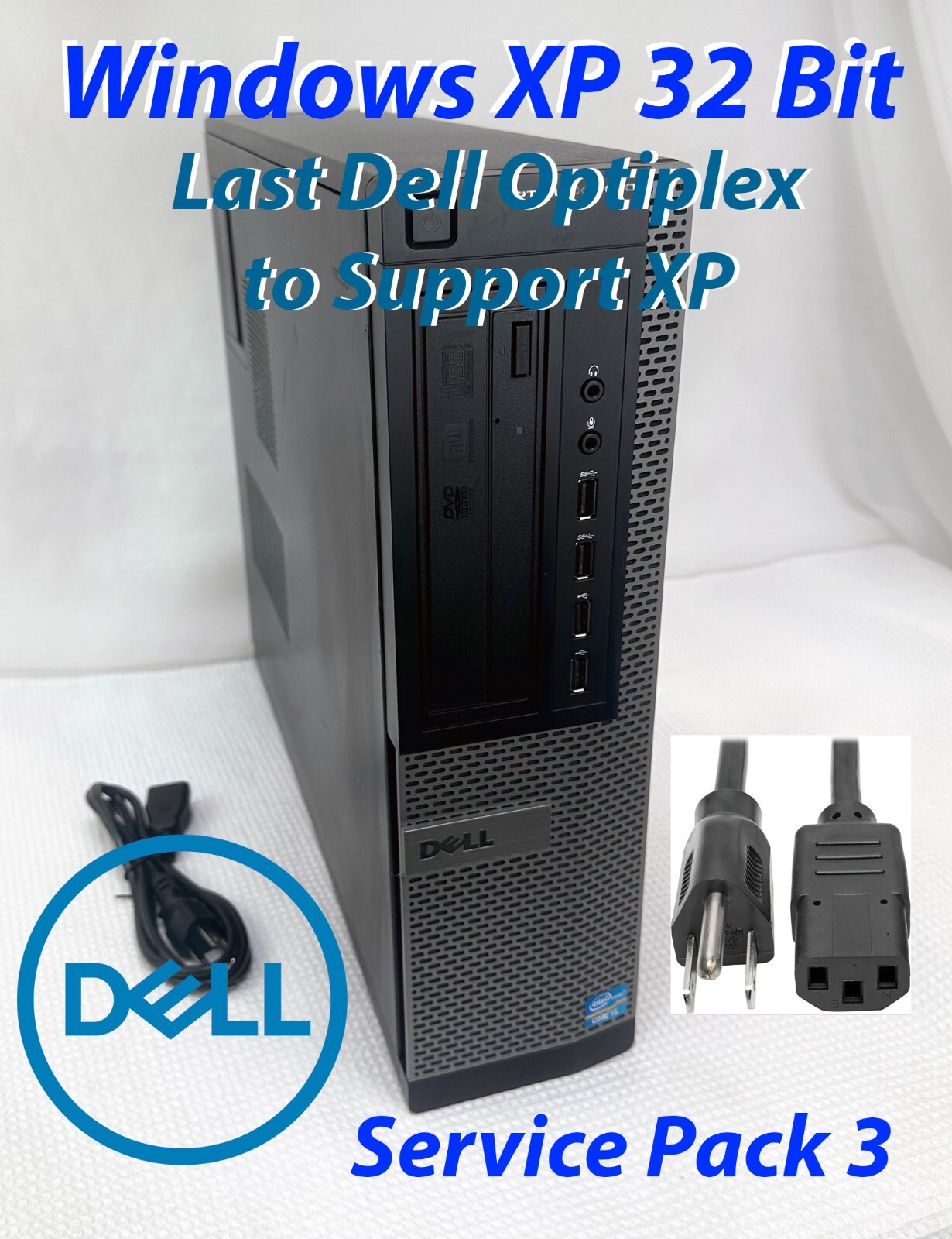 Dell OptiPlex 7010 DT, WINDOWS XP 32 Bit SP3, Intel i5, MAX Ram, 256GB SSD, PCI