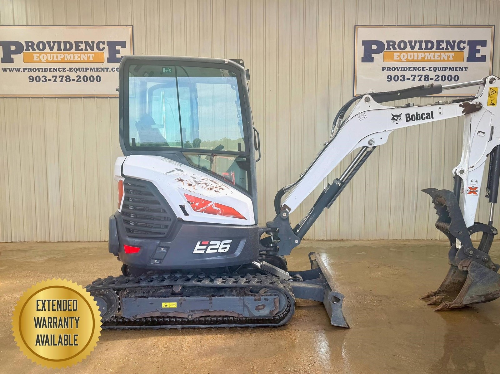 2020 BOBCAT E26 CAB STRAIGHT BLADE MINI COMPACT TRACK EXCAVATOR