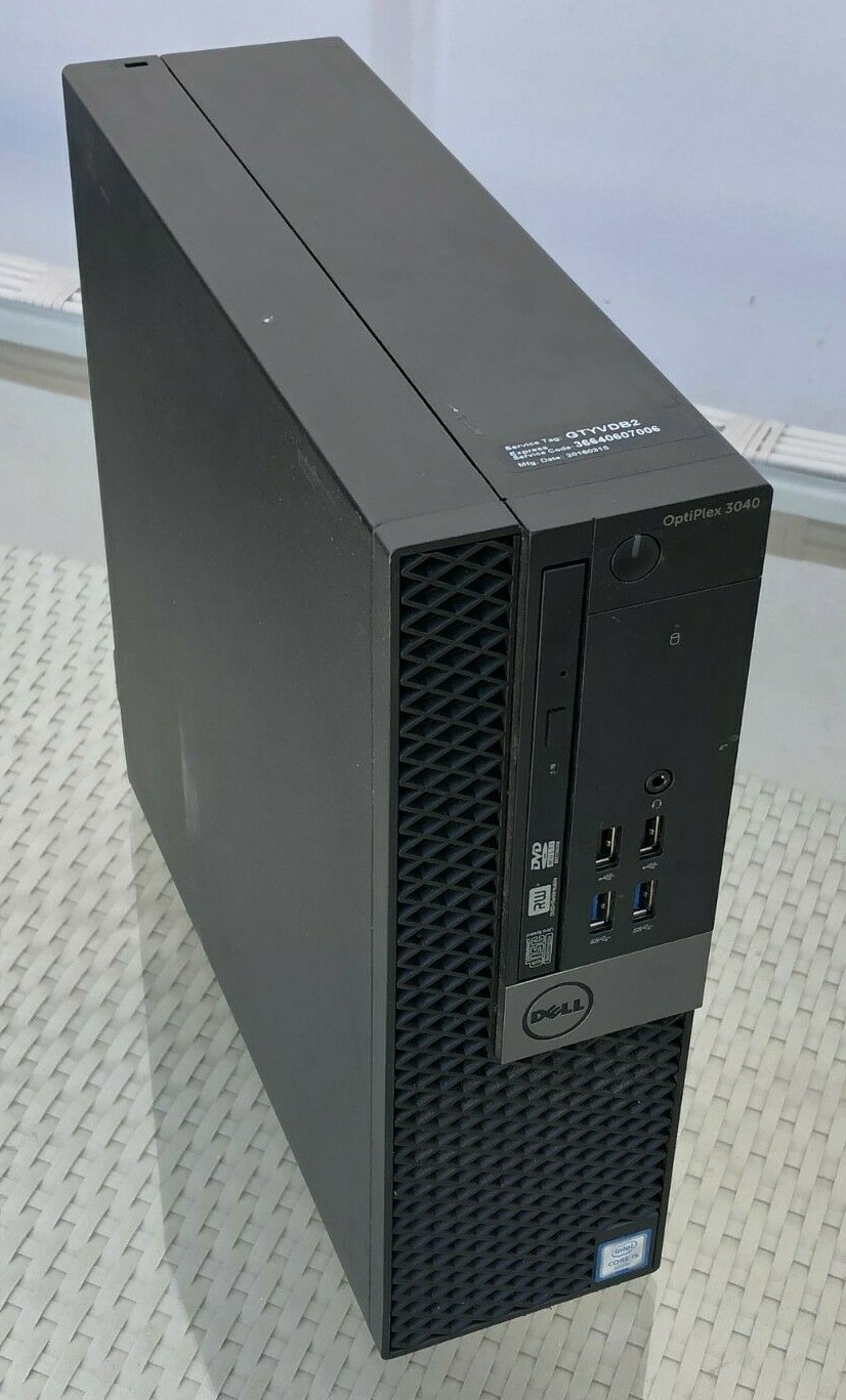 Dell Optiplex 3040 i5-6500 Quad 3.20Ghz 16GB DDR3 3TB SATA DVD WIN 10 Wifi