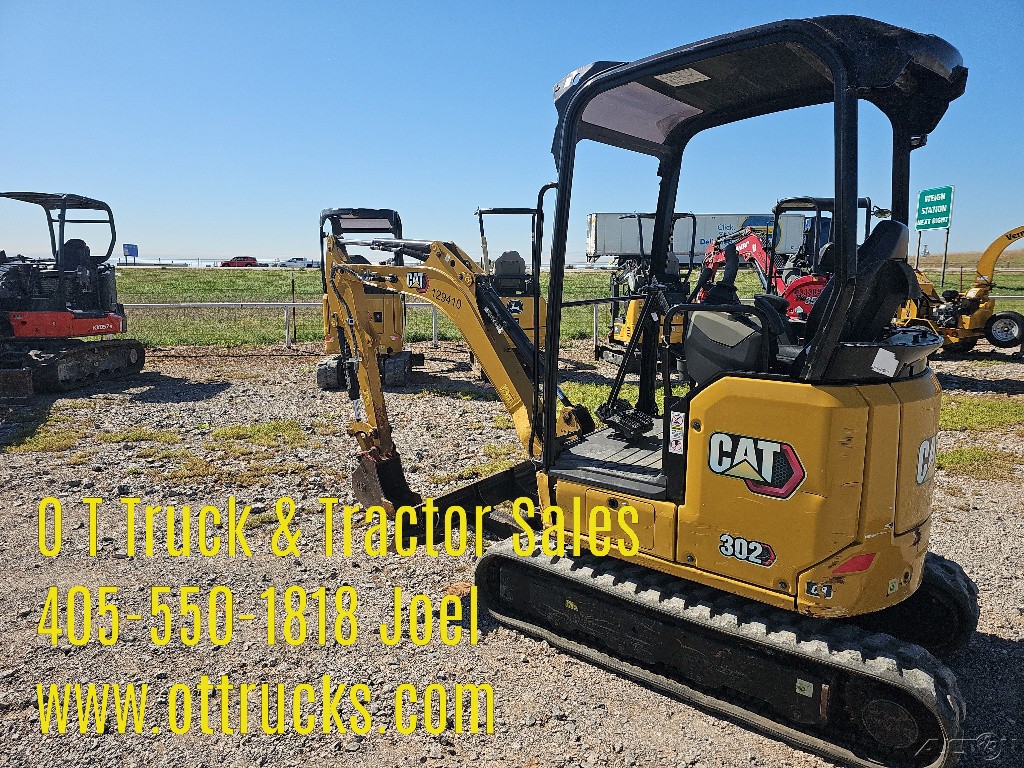 2023 Caterpillar 302 CR Mini Ex Excavator Track Hoe 21HP 5200Lbs Used