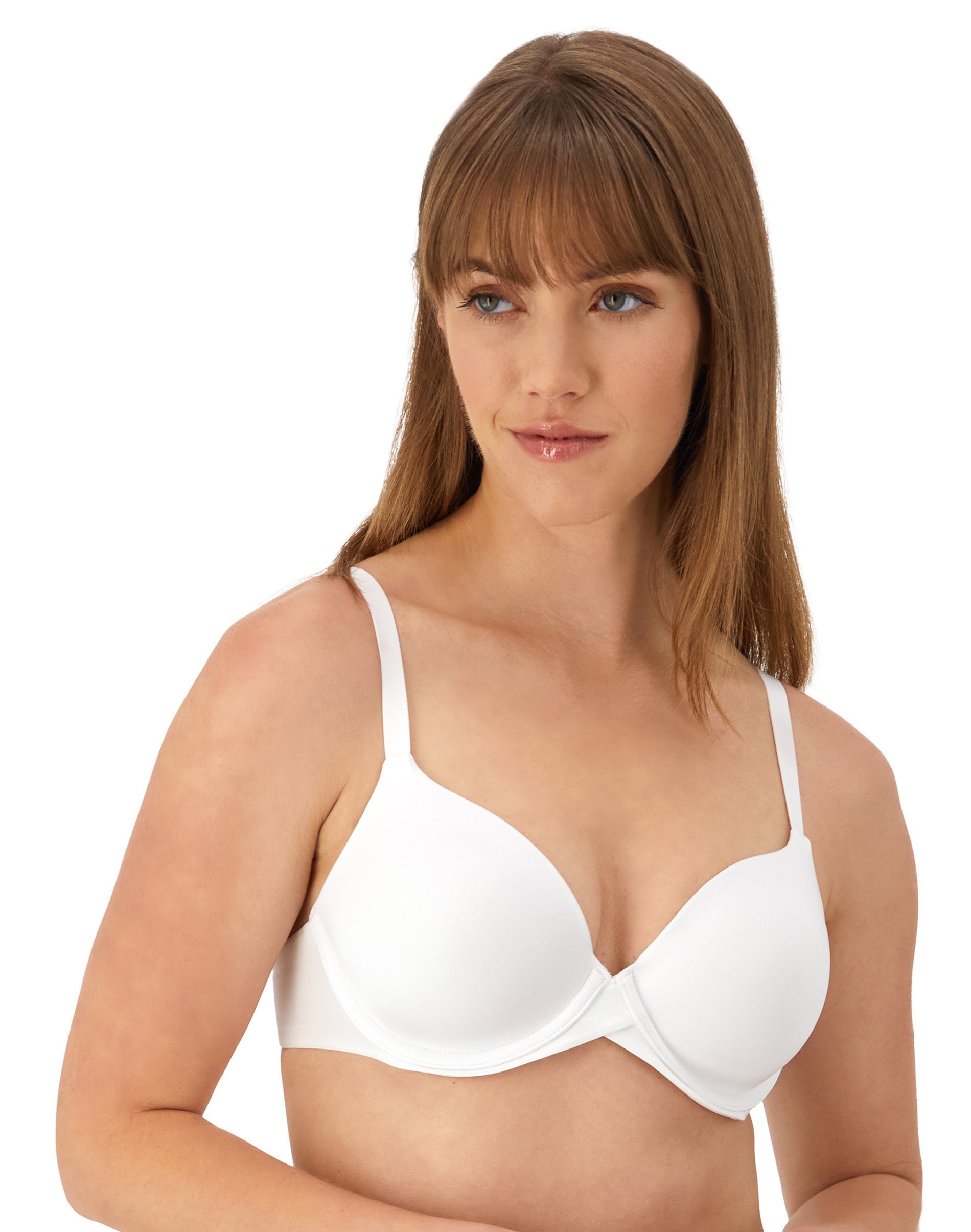 Maidenform One Fab Fit Everyday Modern Demi Underwire Bra White 32C Women’s