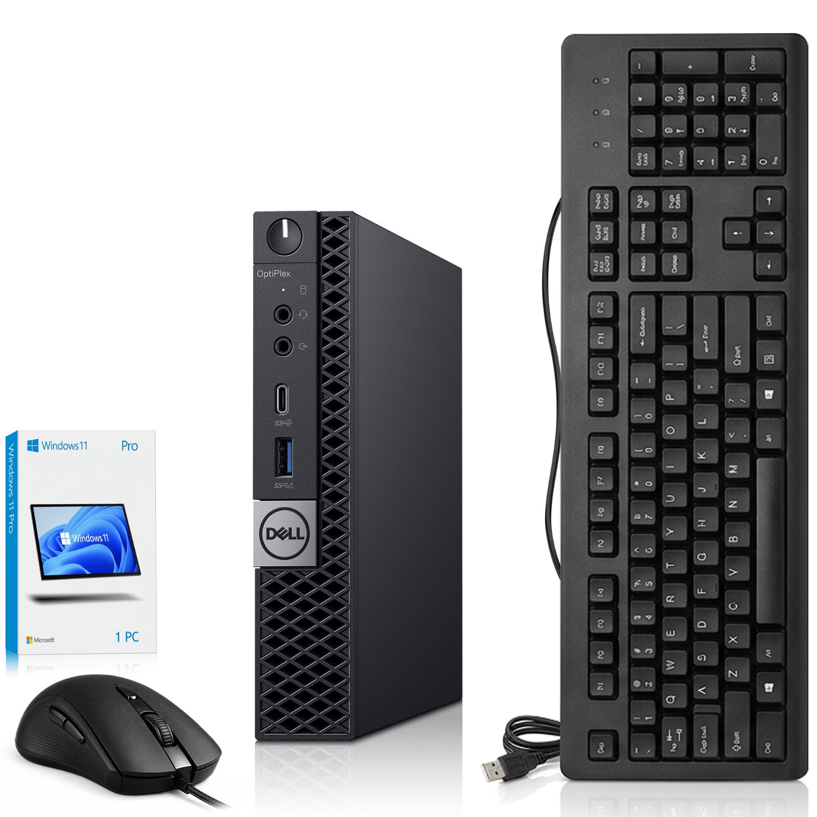 Dell 7060 Micro PC Intel i5-8th 16GB RAM 512GB SSD Built-in Wi-Fi Windows 11 Pro