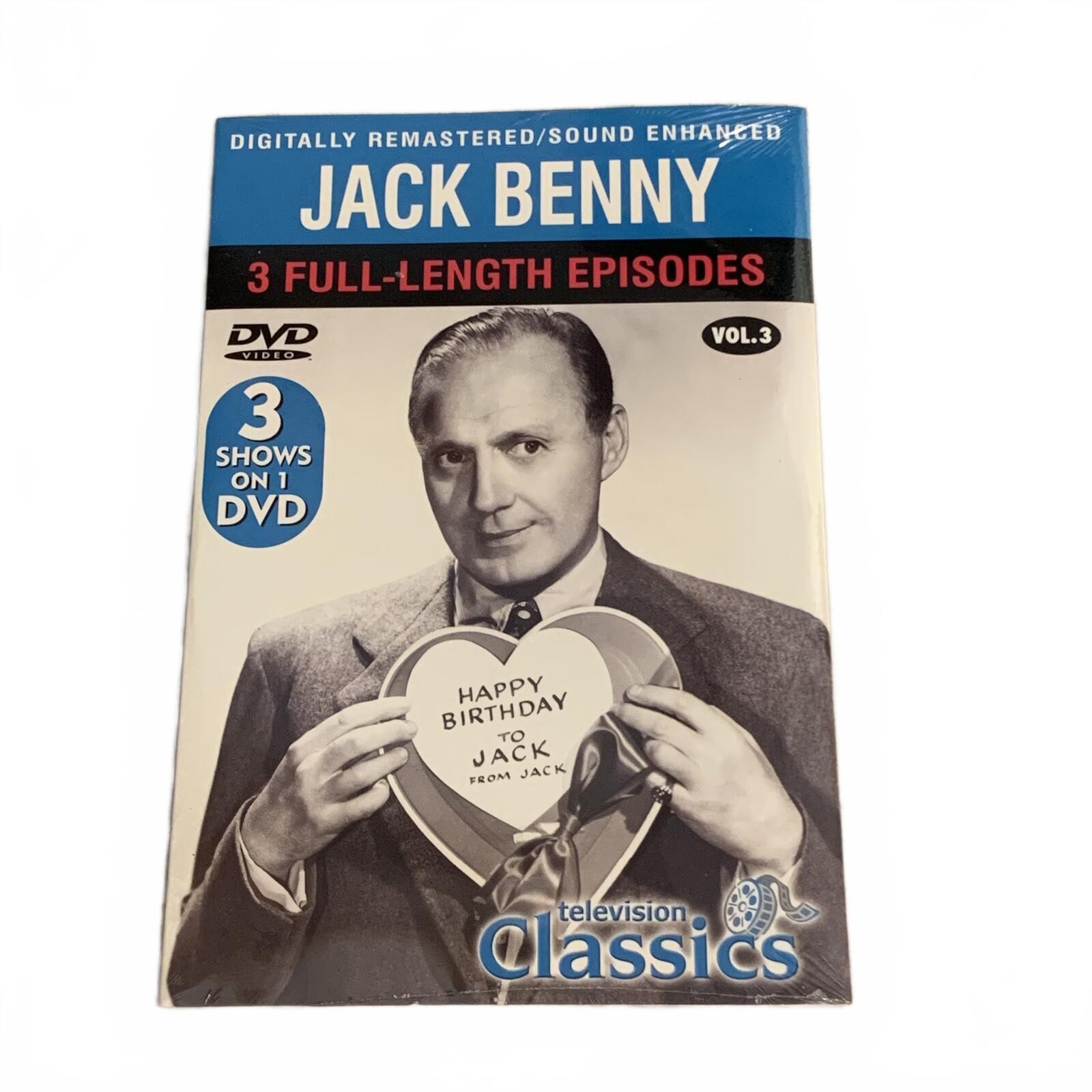 Jack Benny Vol. 3 DVD TV Series Comedy Classics Digitally Remastered NR NEW