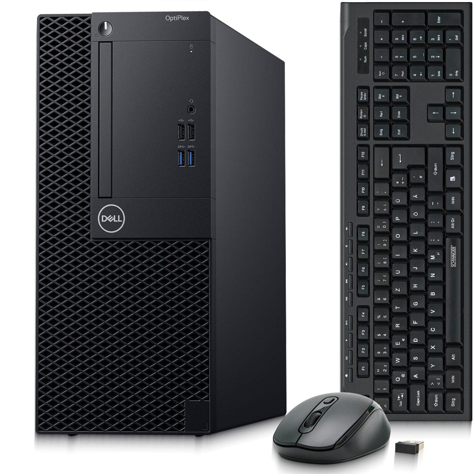 Dell 3070 Mini Tower i5-9th 16GB RAM 256GB SSD Built-in WiFi Wireless K&M Win 11