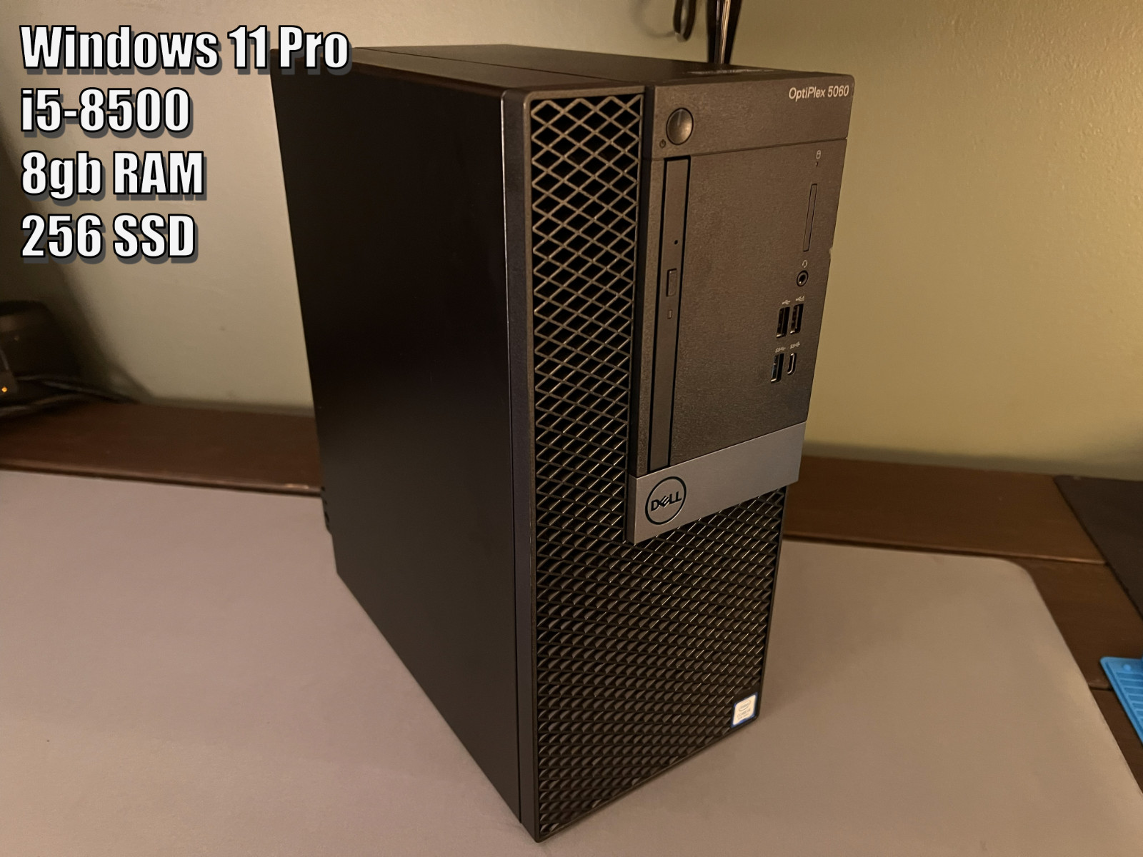 Dell Optiplex 5060, 256GB SSD, Core i5-8500, 8GB RAM , W11 Pro